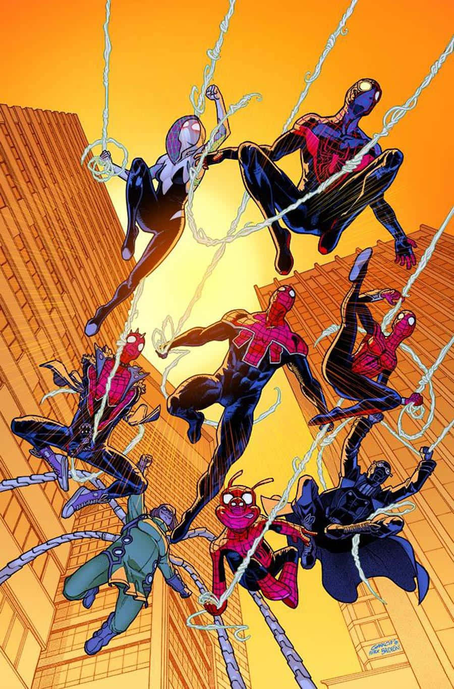 900x1366 Download Spider Geddon Unite Against A Common Foe Wallpaper