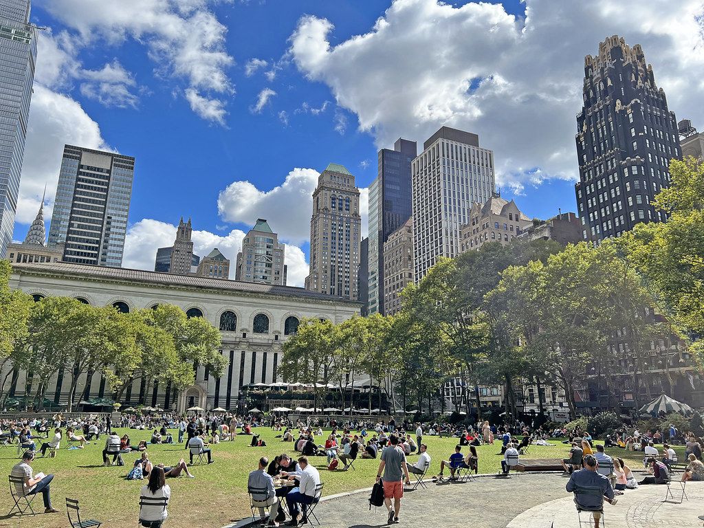 1024x768 Picture Of Bryant Park In New York City. Photo Taken Thurs