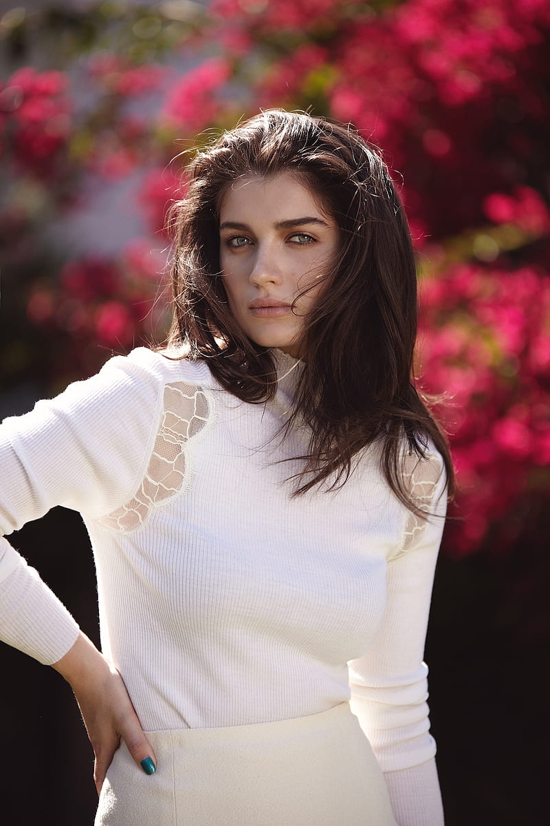 800x1200 Eve Hewson, women, actress, brunette, green eyes, dark hair, long hair, Irish, HD phone wallpaper