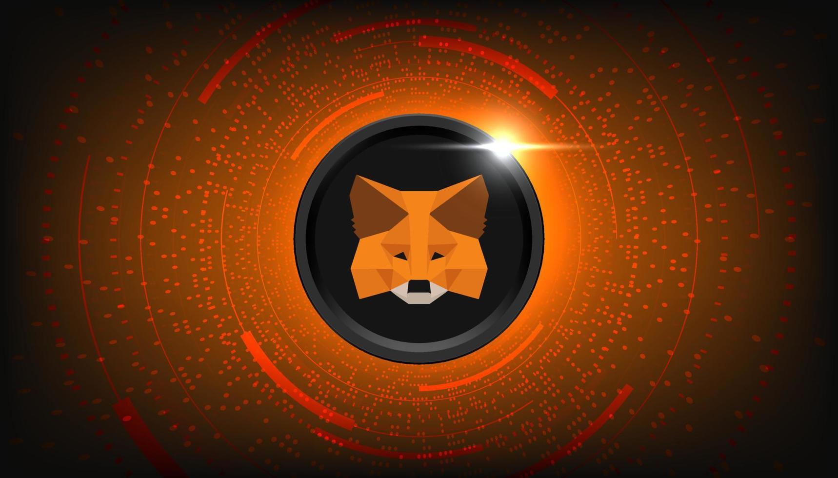 1718x980 MetaMask crypto wallet for Defi, Web3 Dapps and NFTs concept banner background