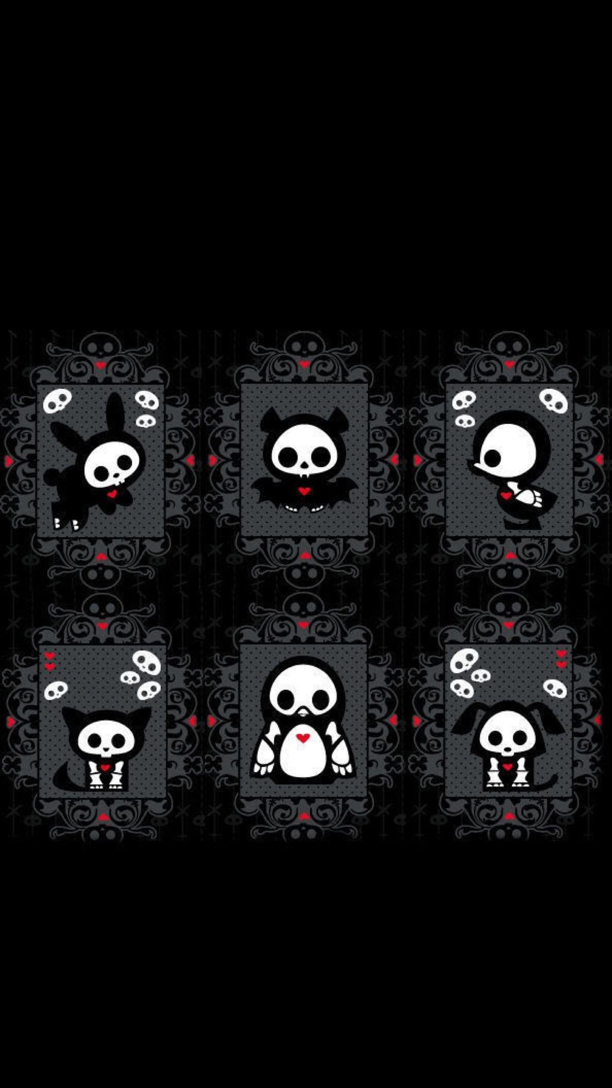 1242x2208 Skelanimals ideas. emo wallpaper, emo art, scene kids