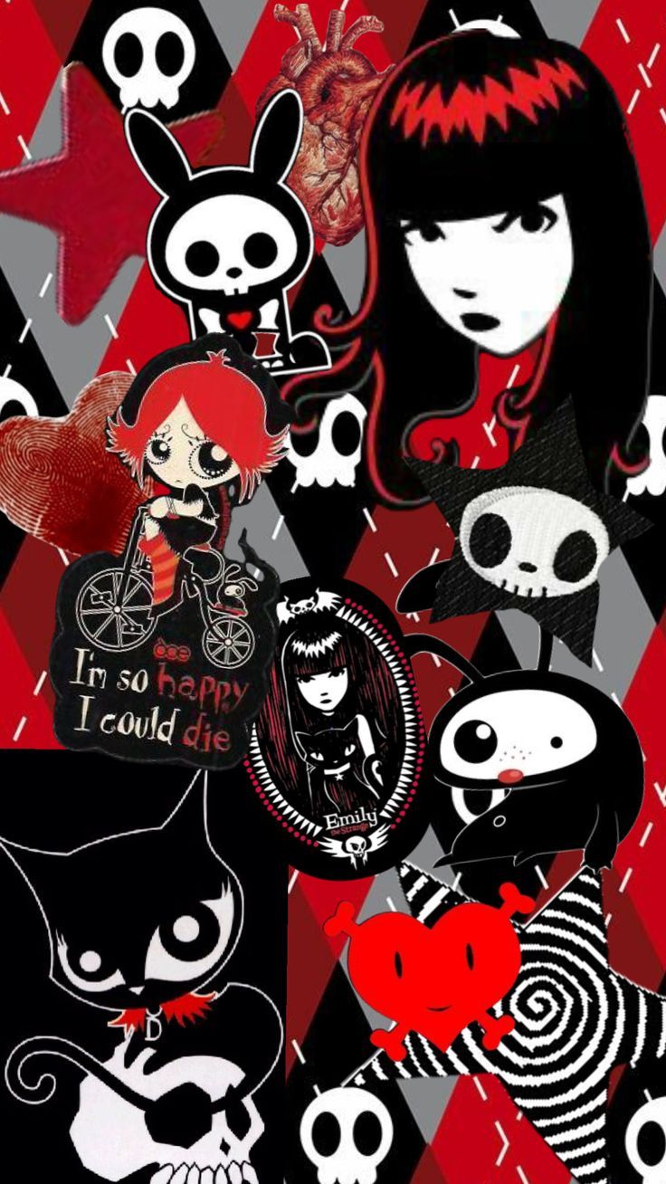 736x1308 Shuffles. Ruby gloom wallpaper iphone, Skelanimals wallpaper, Goth wallpaper iphone
