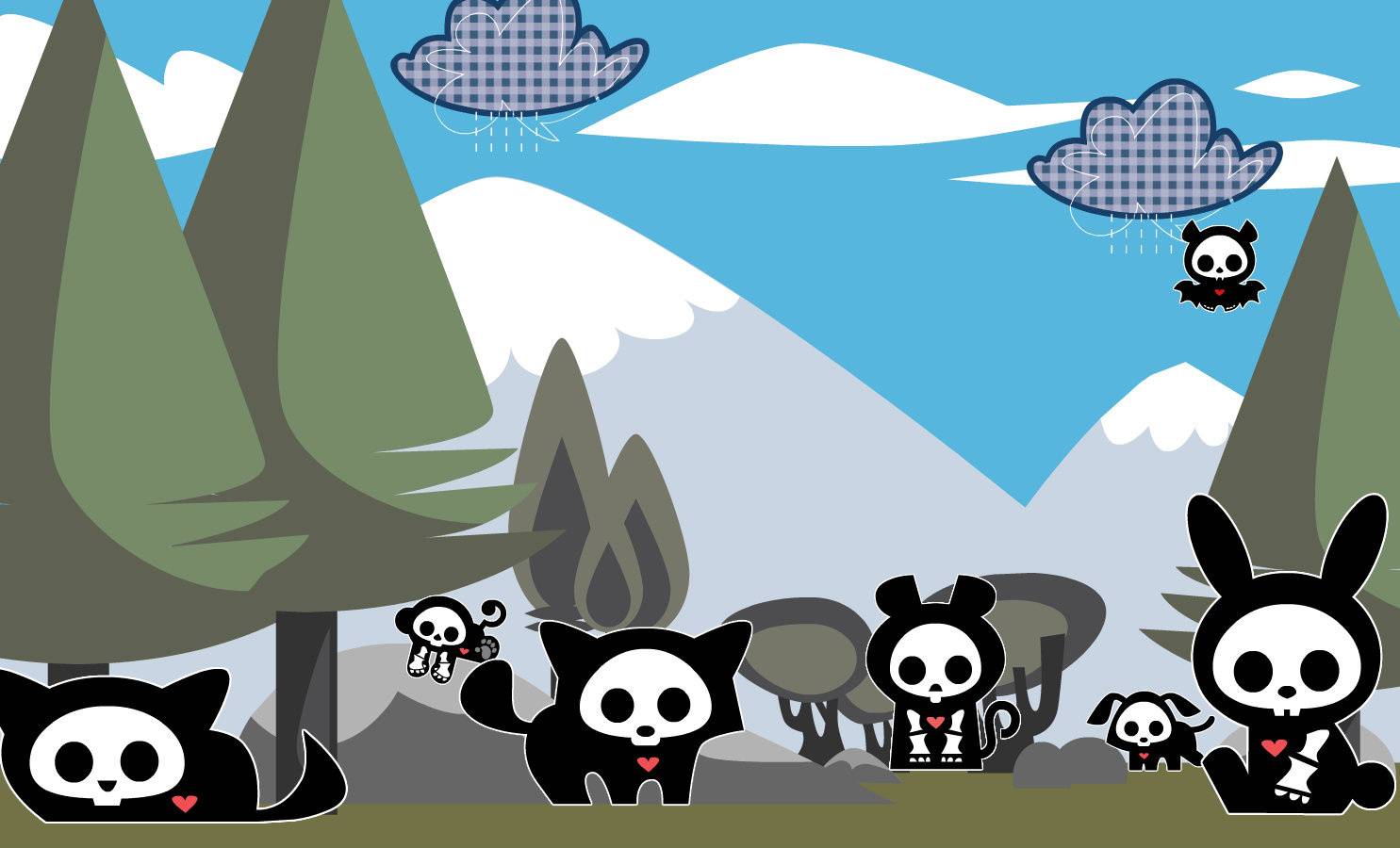 1485x900 Skelanimals Park Wallpaper to your mobile from PHONEKY