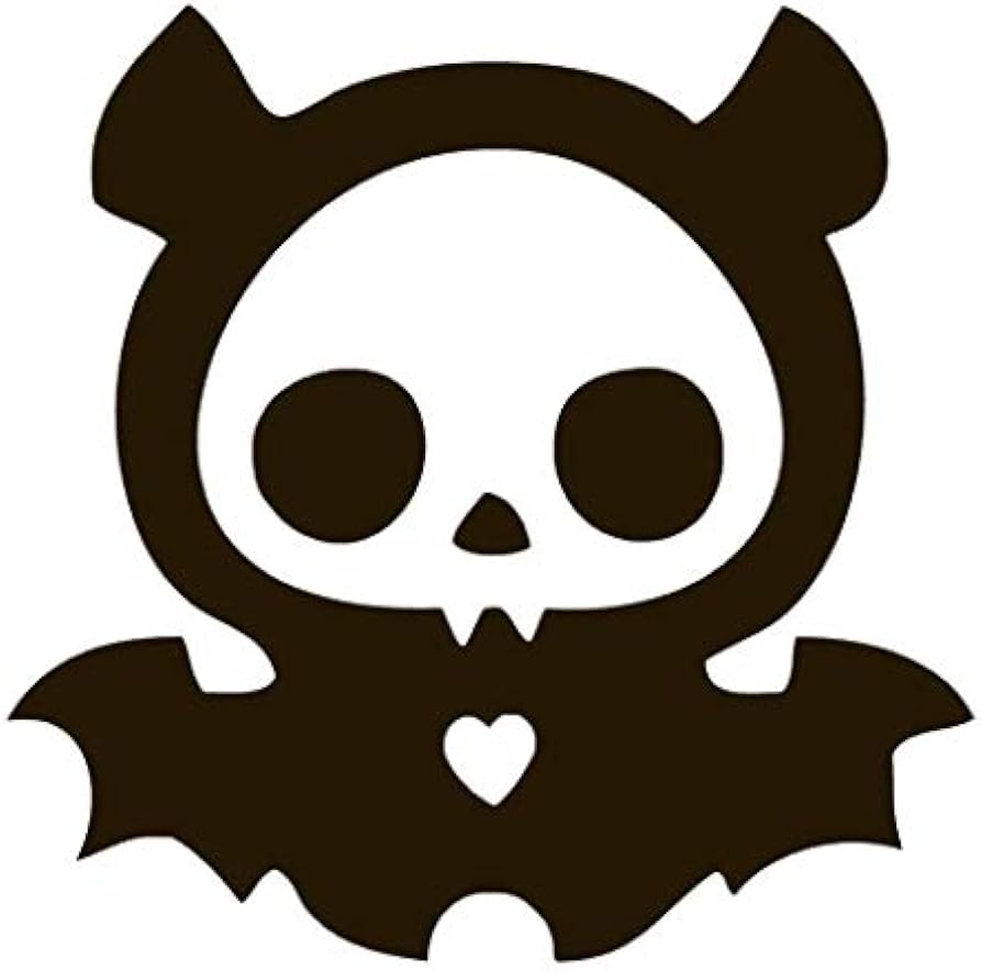 894x884 Amazon.com Bat Skeleton Cute Halloween Vinyl Sticker Decals (Pack of 2) for Car Bumper Window Laptop Tablet Phone (8 x 7. Black)