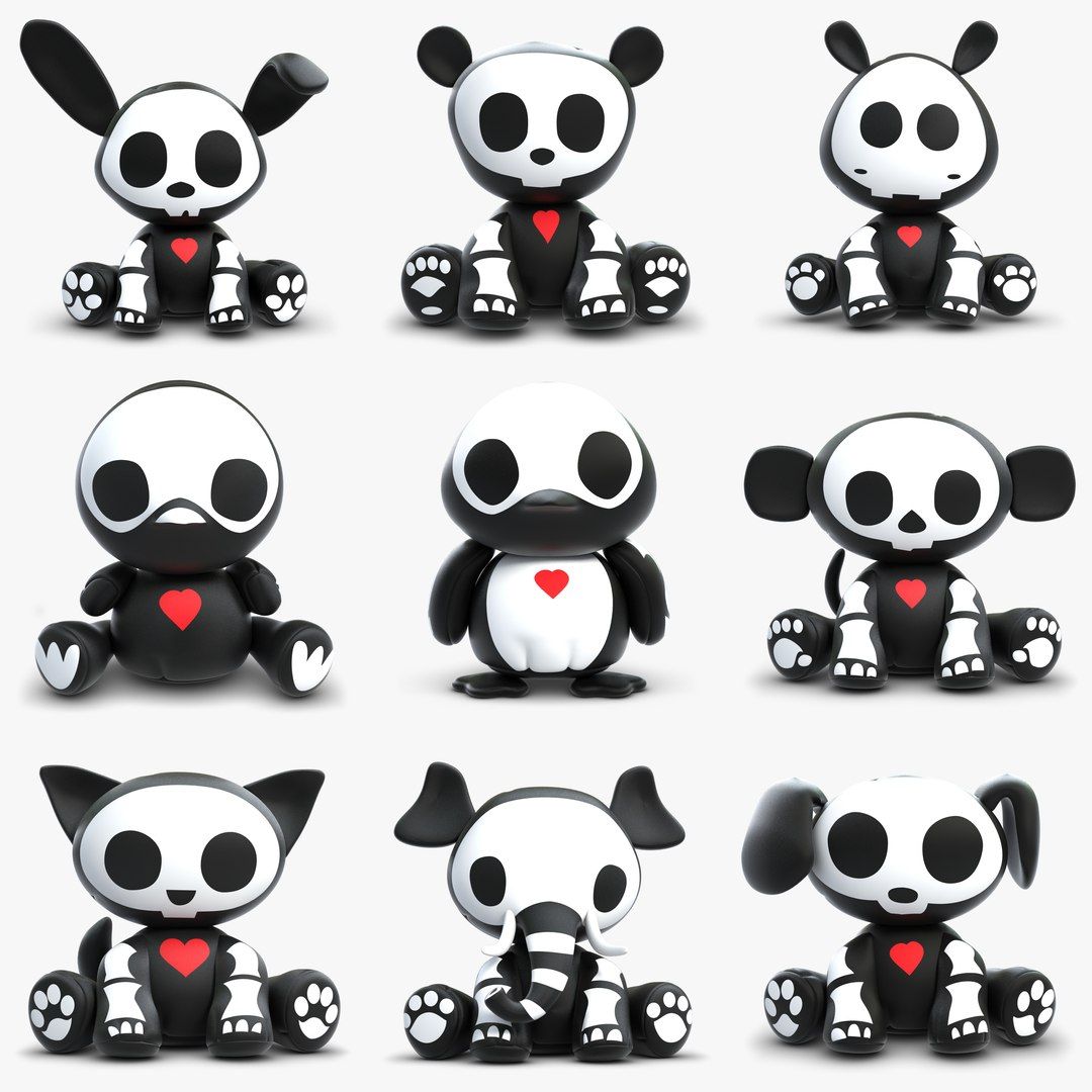 1080x1080 Toys Skelanimals Animals 3D Max