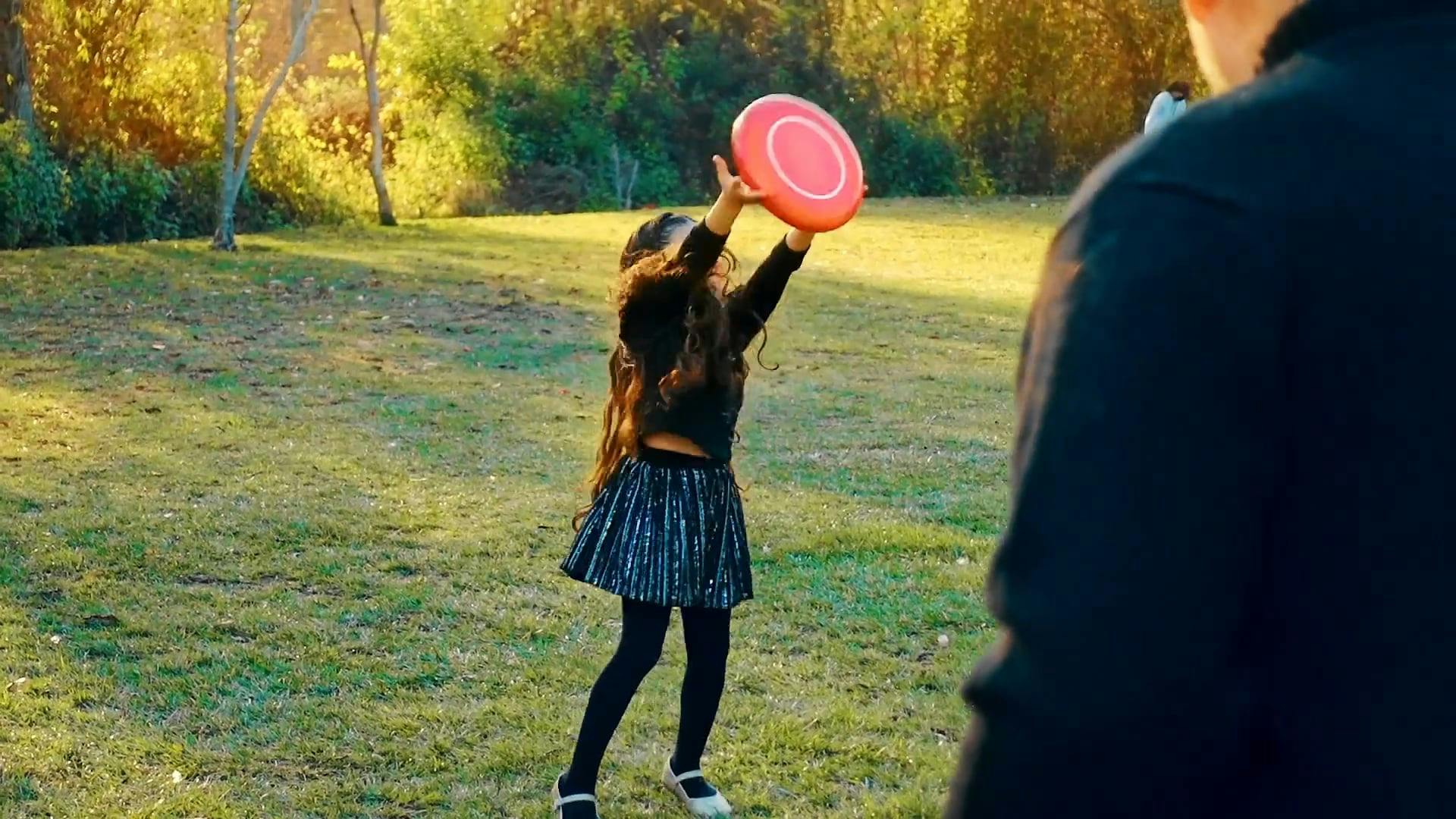 1920x1080 Child Having Fun Playing Frisbee
