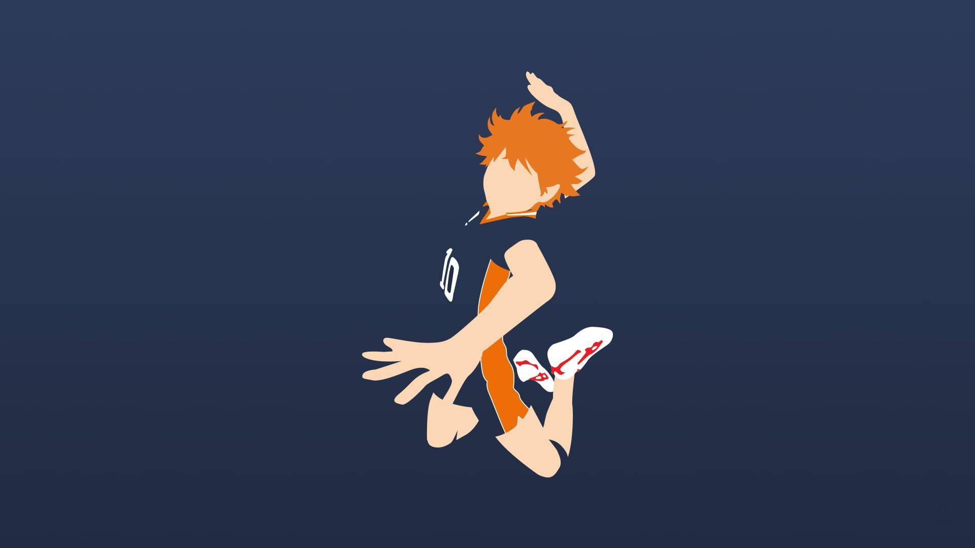 1920x1080 Download Hinata Shouyou Haikyuu Spike Minimalist Wallpaper