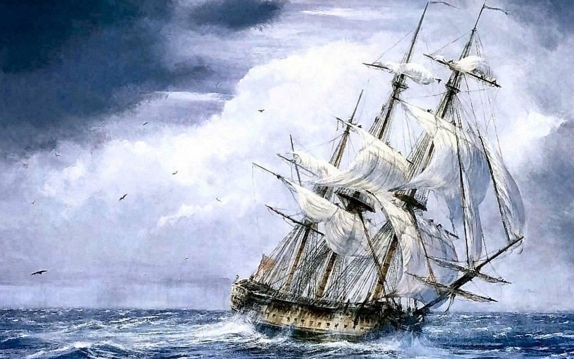 1920x1200 Sailing Ship Wallpaper