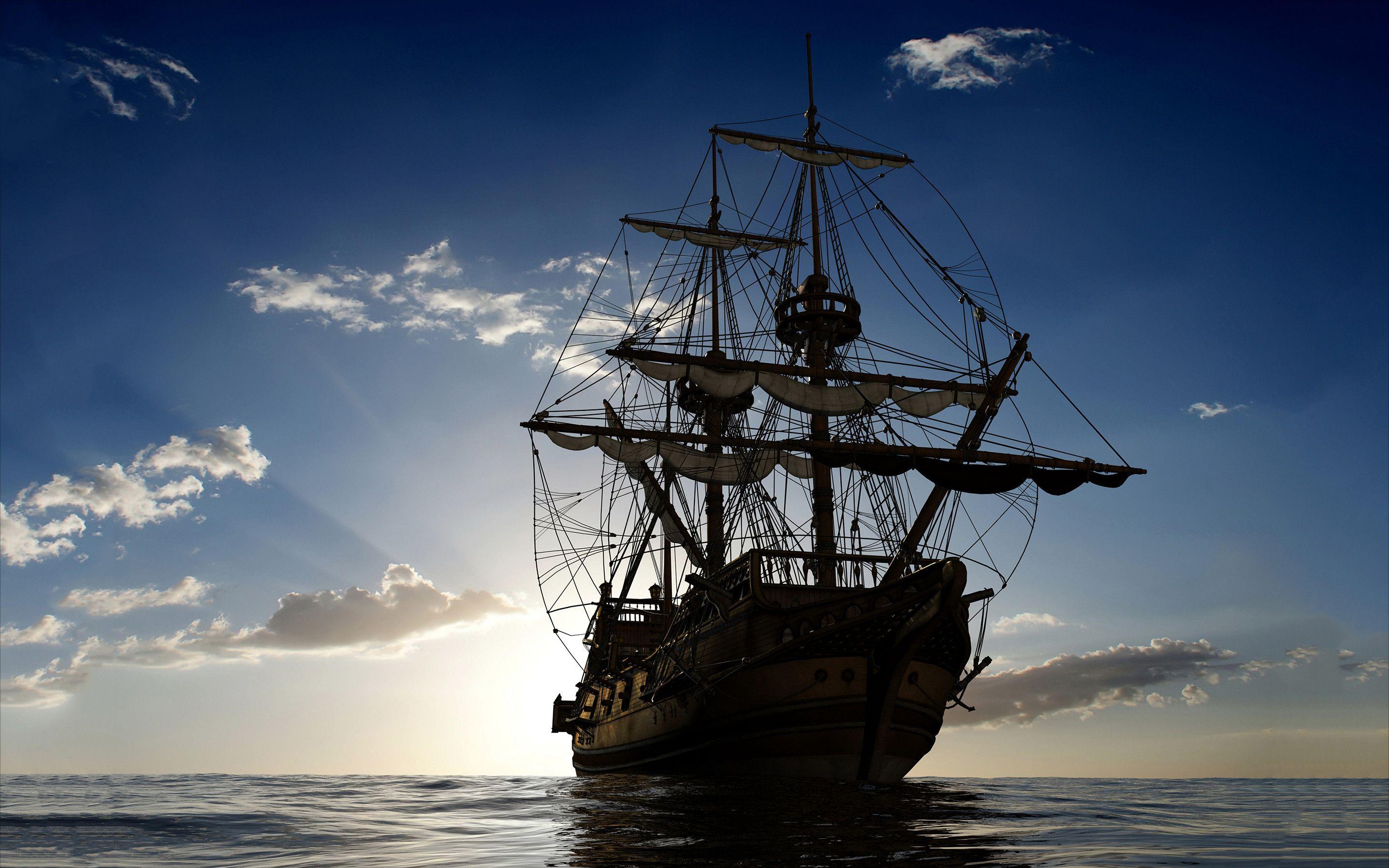 2880x1800 Sailing Ship Wallpaper