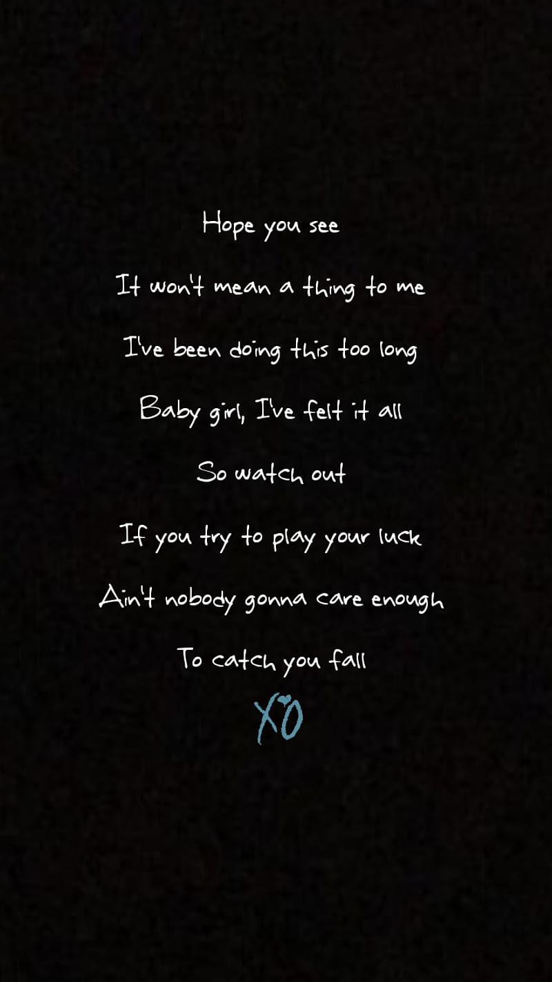 800x1422 The Weeknd Fall, lyrics, the weeknd, HD phone wallpaper