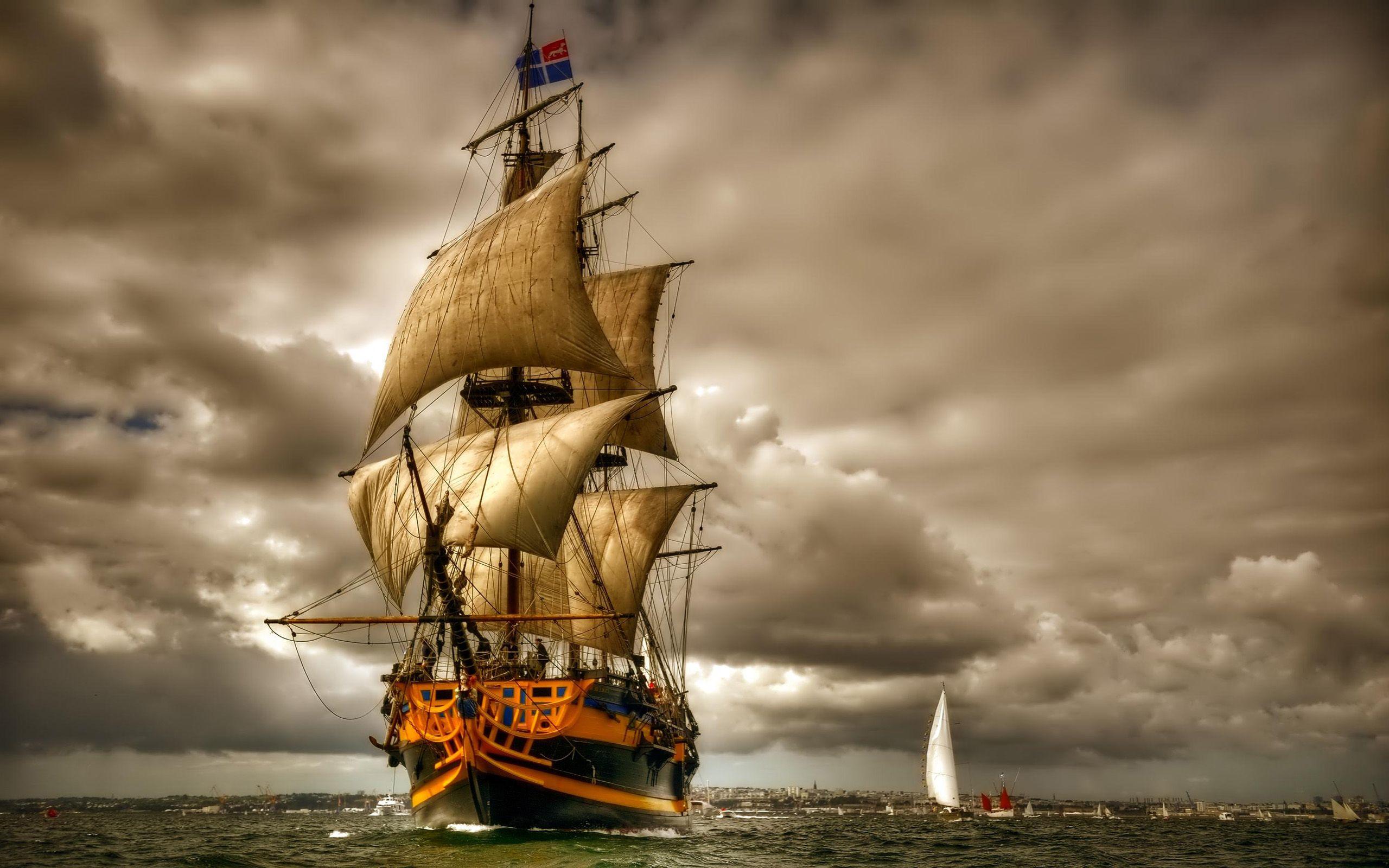 2560x1600 Sailing Ship Beautiful Wallpaper HD For Deskx1600