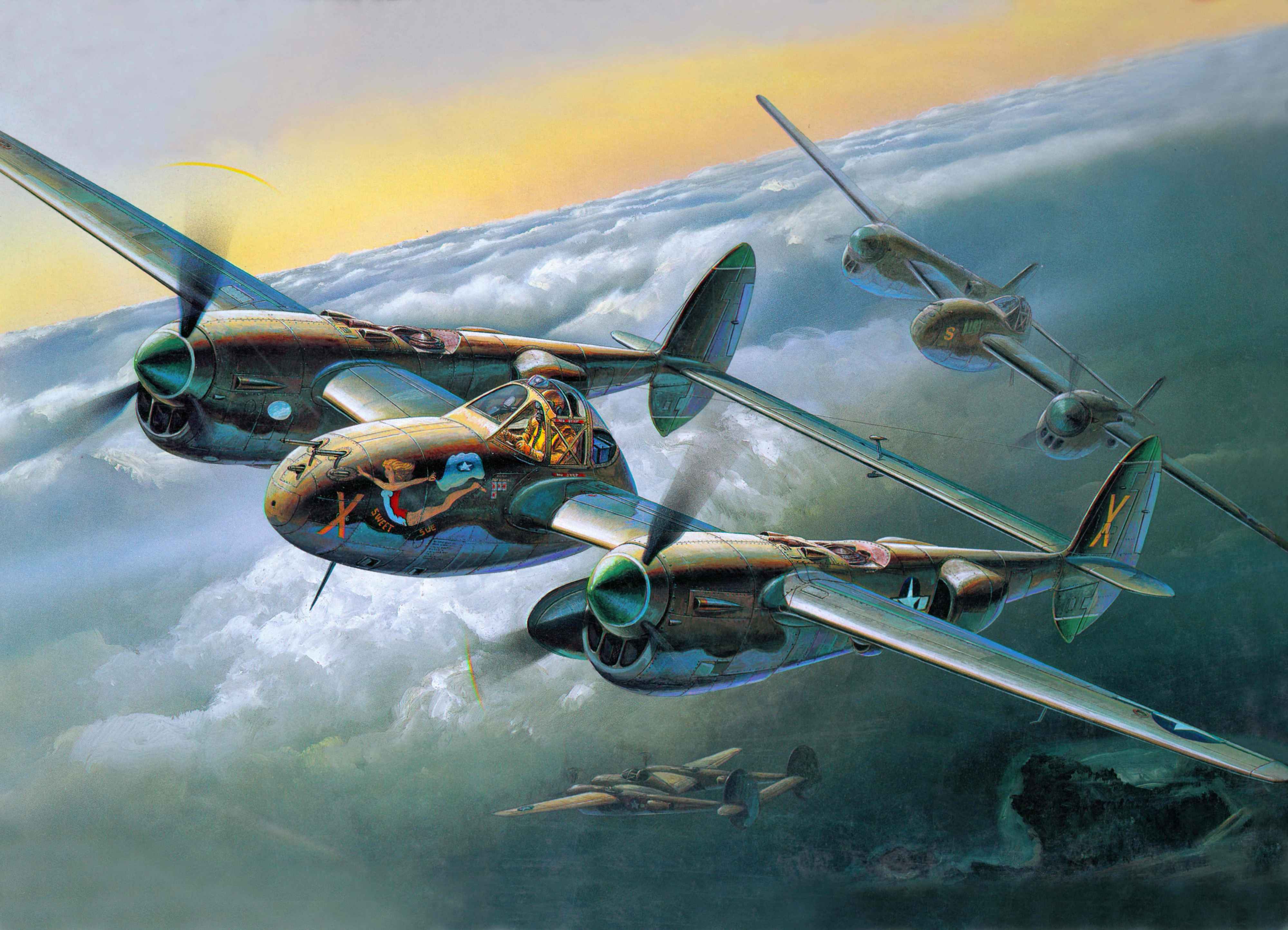 4000x2887 Lockheed P 38 Lightning: A Stunning 4K Ultra HD Wallpaperx2887