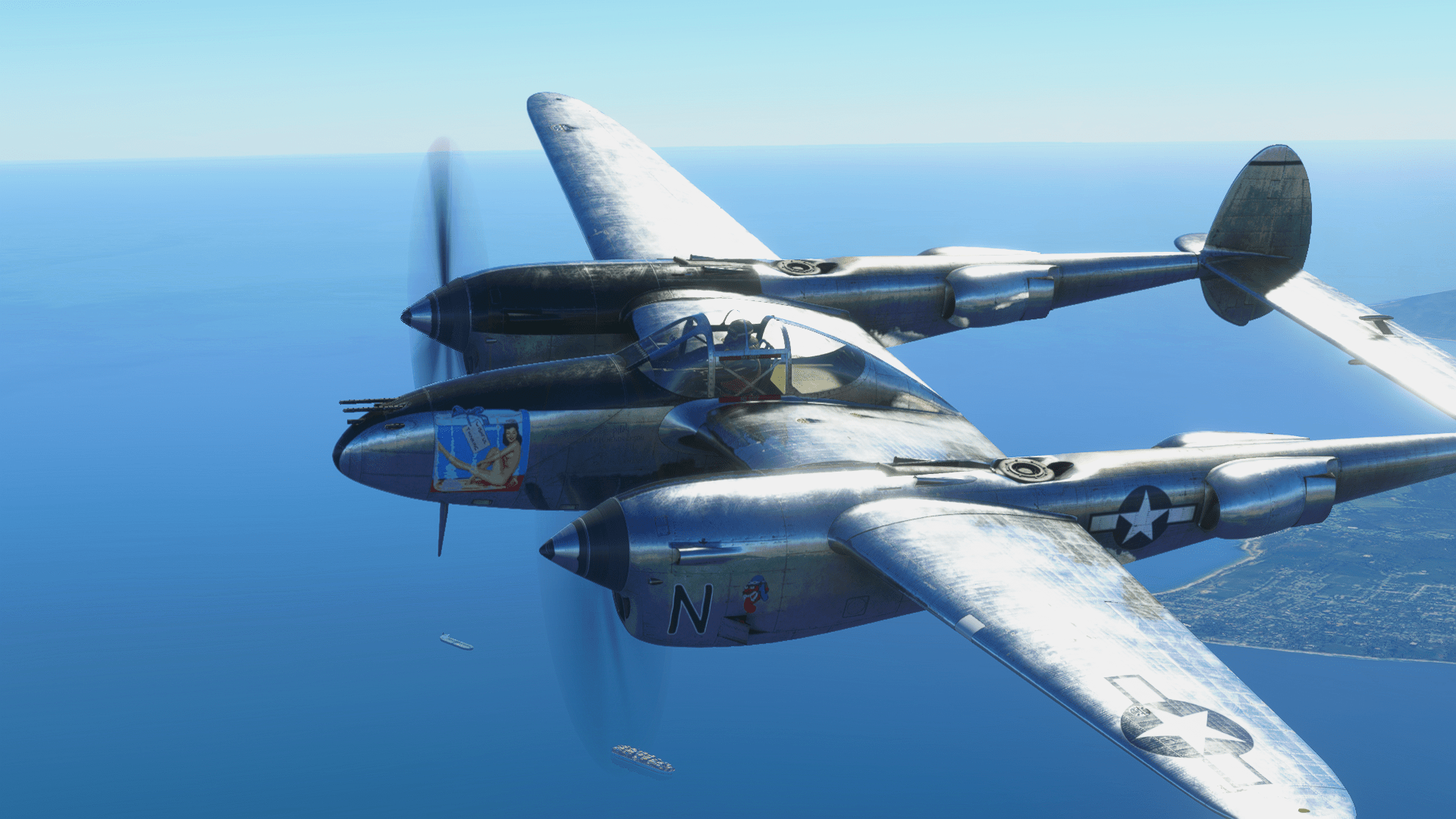 1920x1080 MSFS: P 38 Lightning