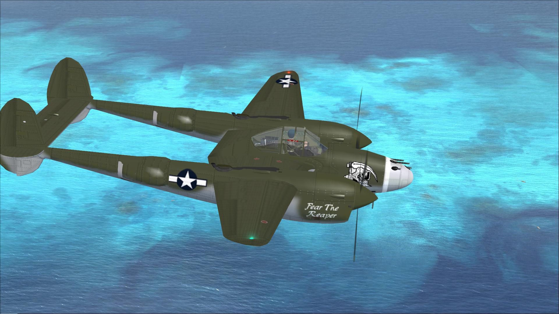 1920x1080 Lockheed P 38 Lightning Fear The Reaper