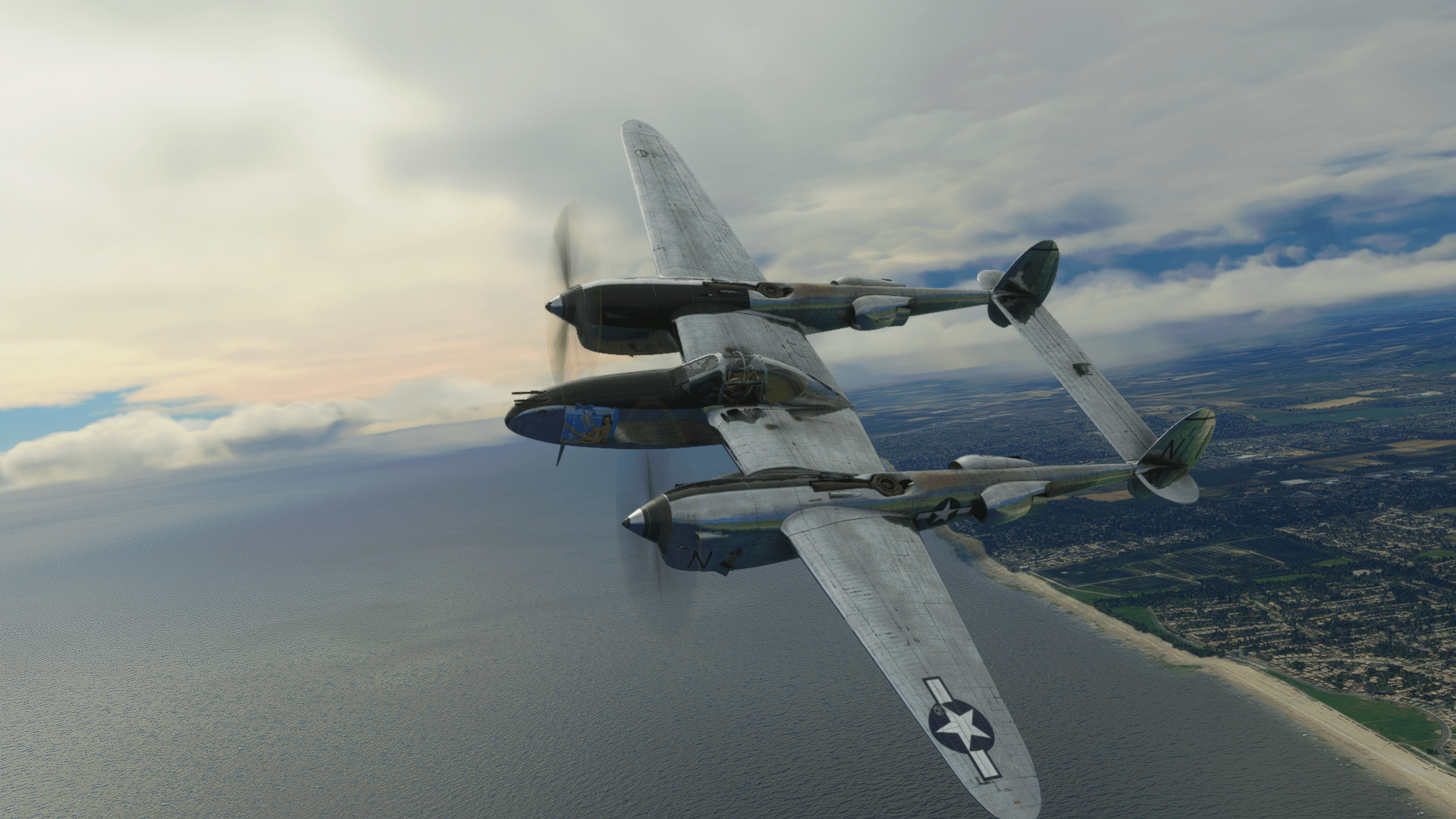1920x1080 MSFS: P 38 Lightning