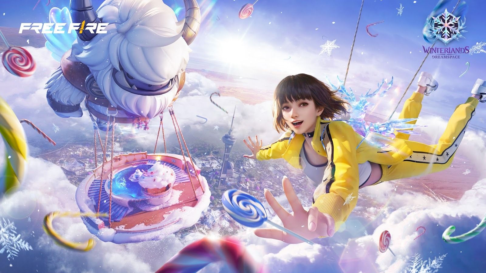 1600x900 Dive into Free Fire Winterlands: Dreamspace for a festive adventure