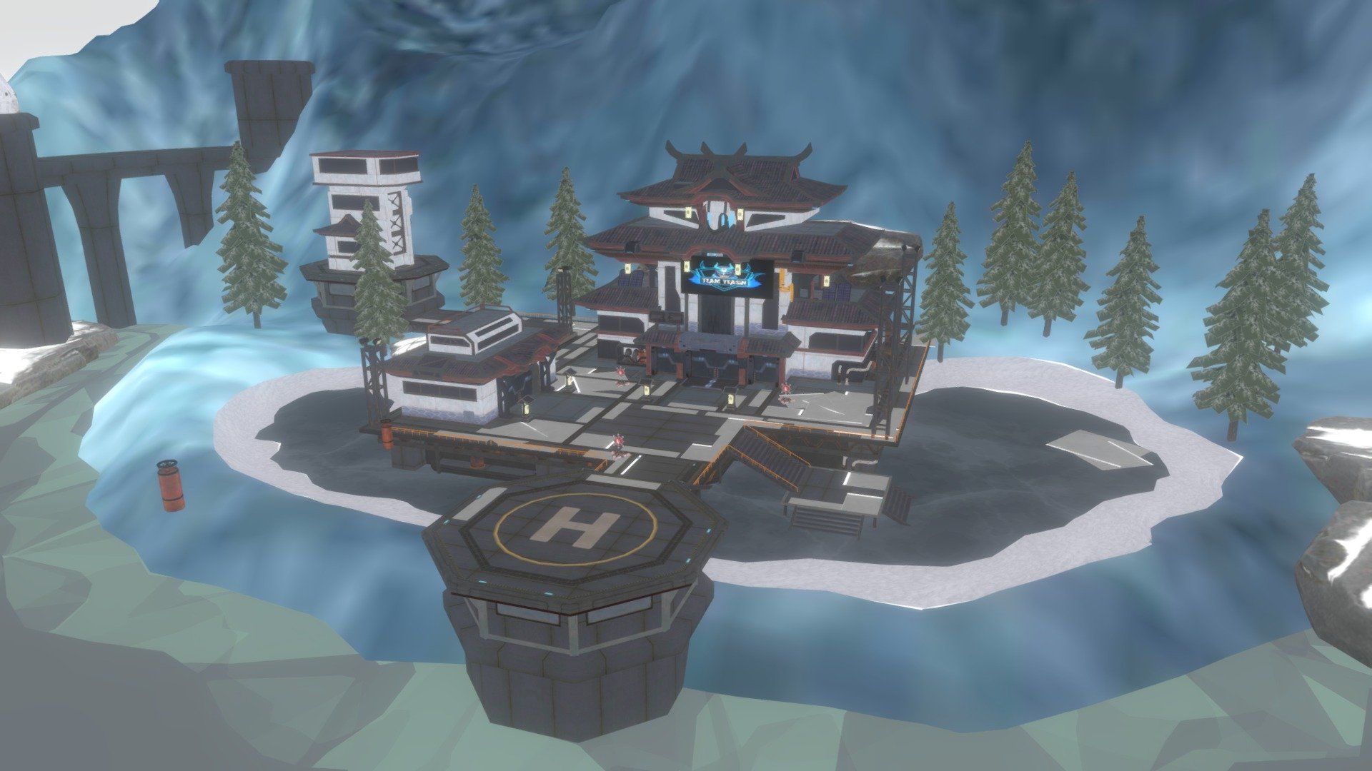 1920x1080 Free Fire Winterland.Lobby model by TeamYeasin. [5a4738a]