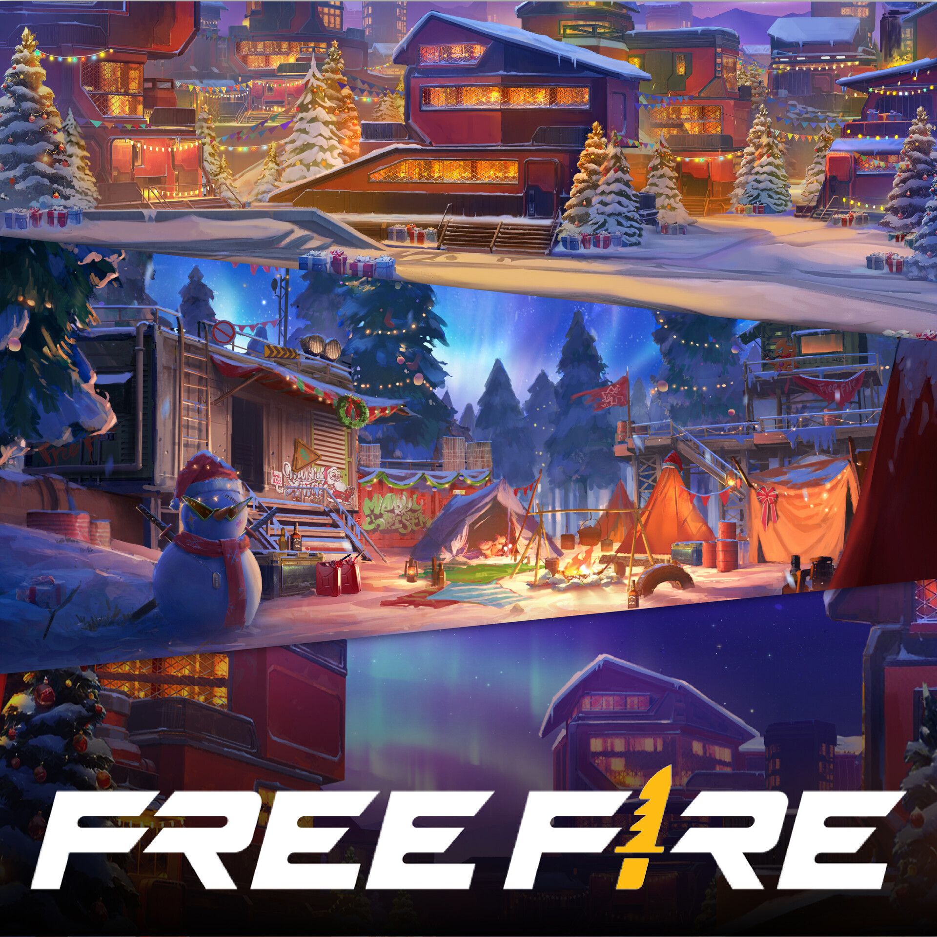 1920x1920 Free Fire Village Environment Concept Art