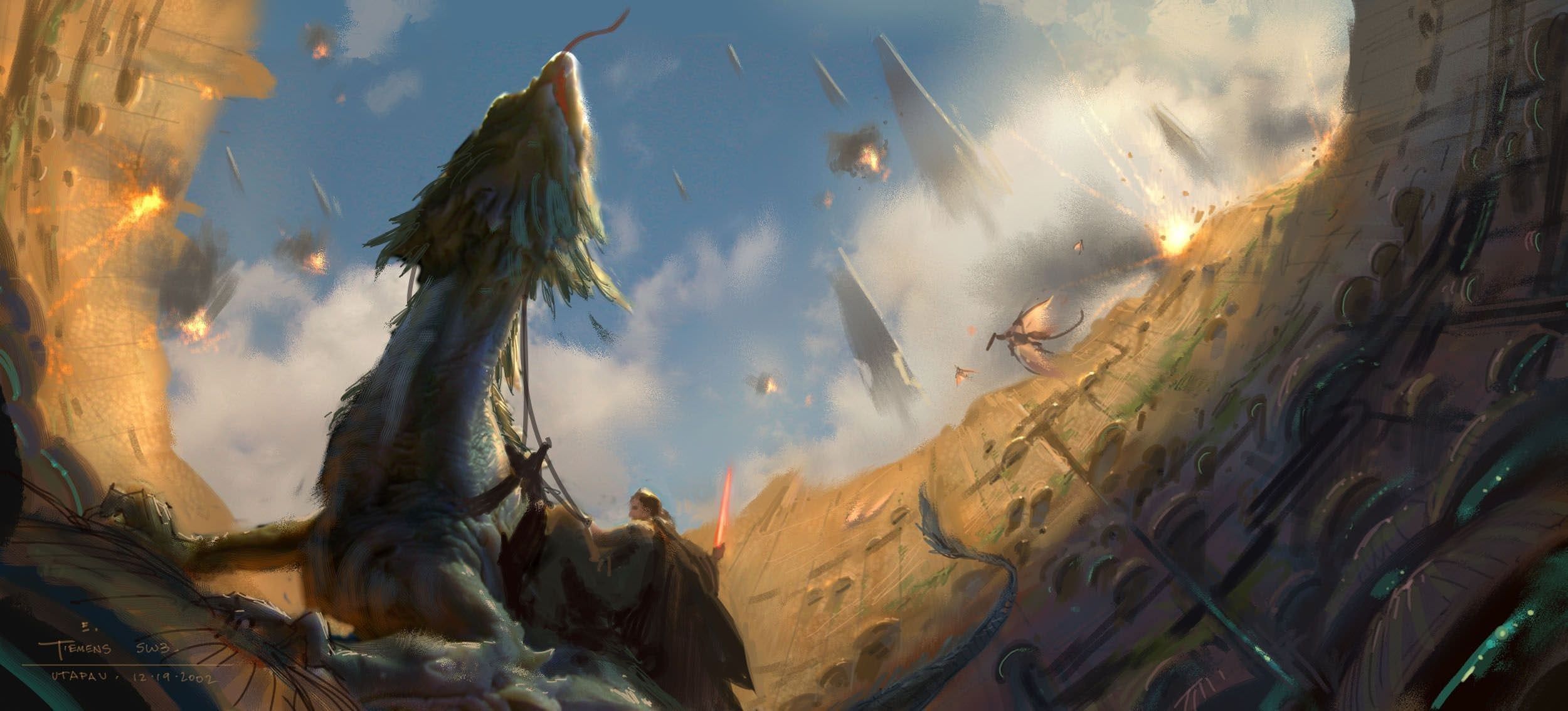 2500x1134 Concept Art for the Battle of Utapau