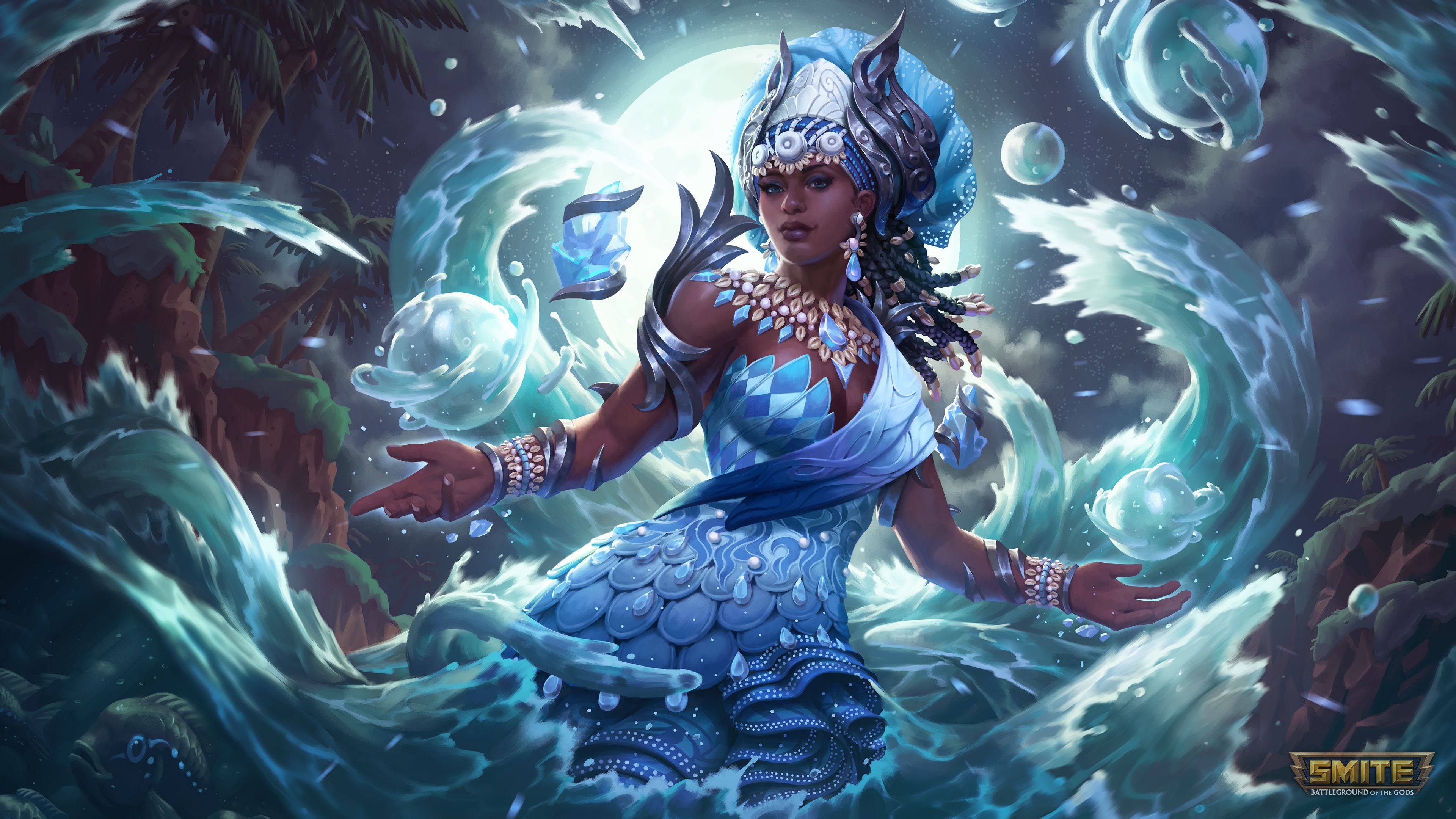 3840x2160 Download Yemoja (Smite) Video Game Smite 4k Ultra HD Wallpaperx2160
