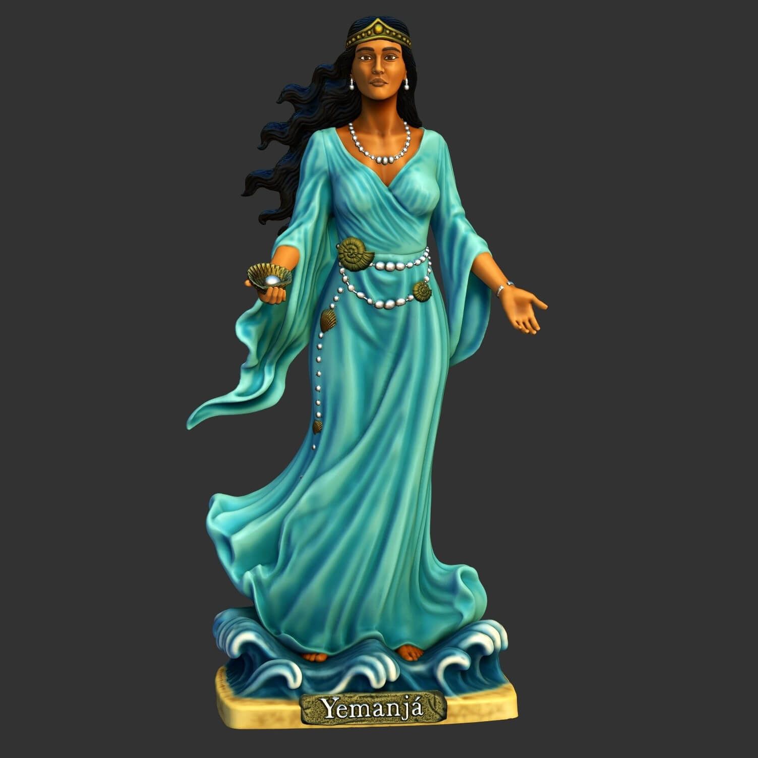 1503x1503 Yemanja Yoruba Goddess Statue
