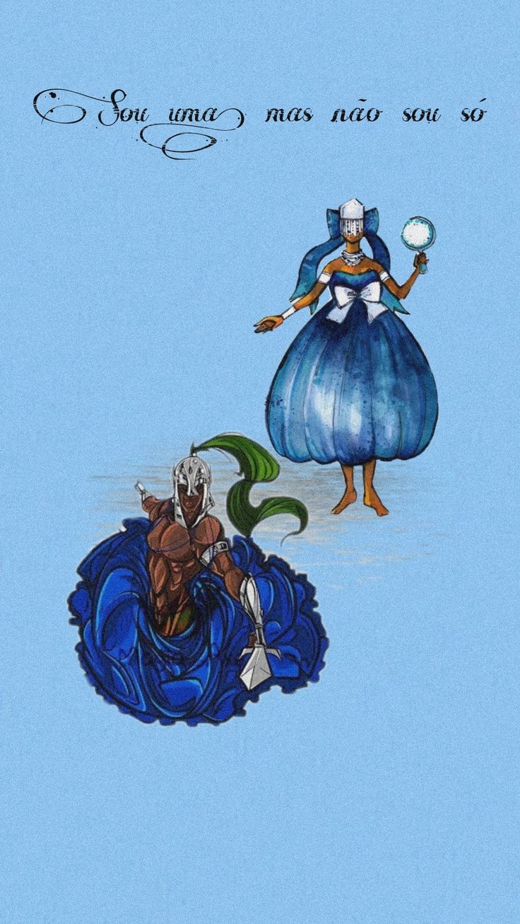 736x1306 Wallpaper Ogum e Yemanja
