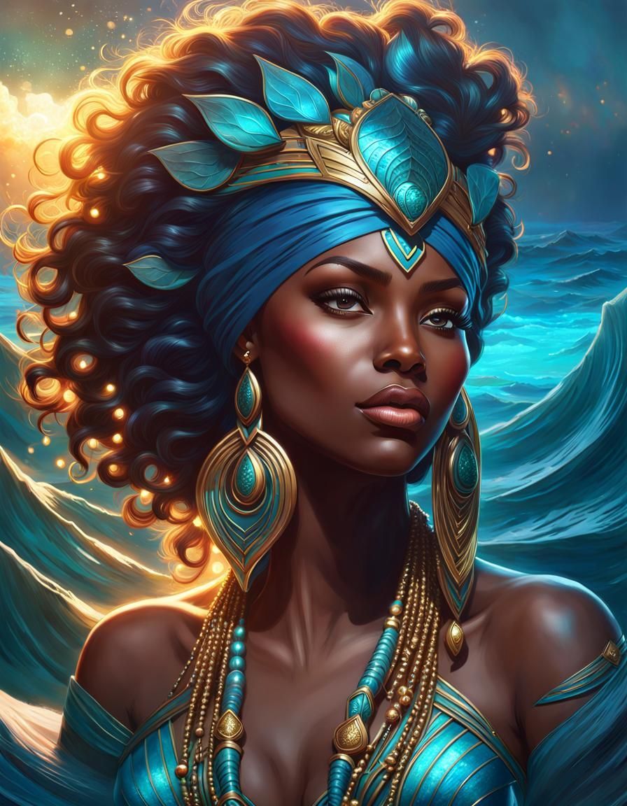 896x1152 Yemayá / Yemanja, Goddess of the Ocean
