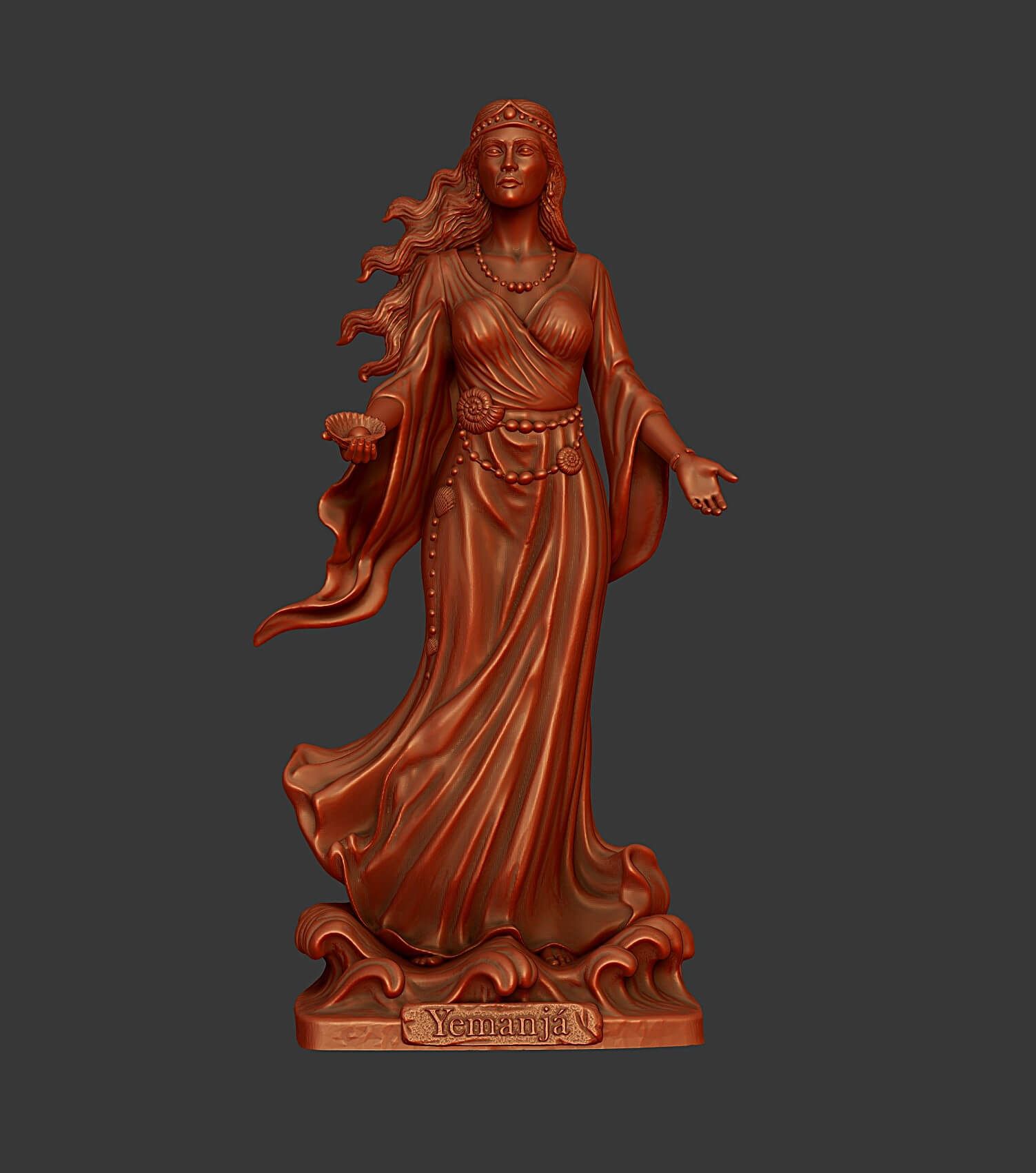 1503x1702 Yemanja Yoruba Goddess Statue