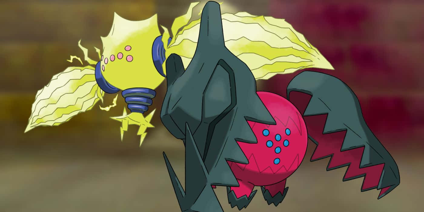 1400x700 Download Regieleki and Regidrago Titans of Electric and Dragon Power Wallpaper
