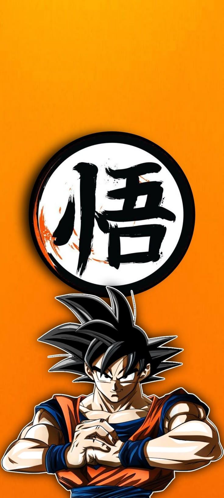 736x1636 Goku Orange Wallpaper Edit