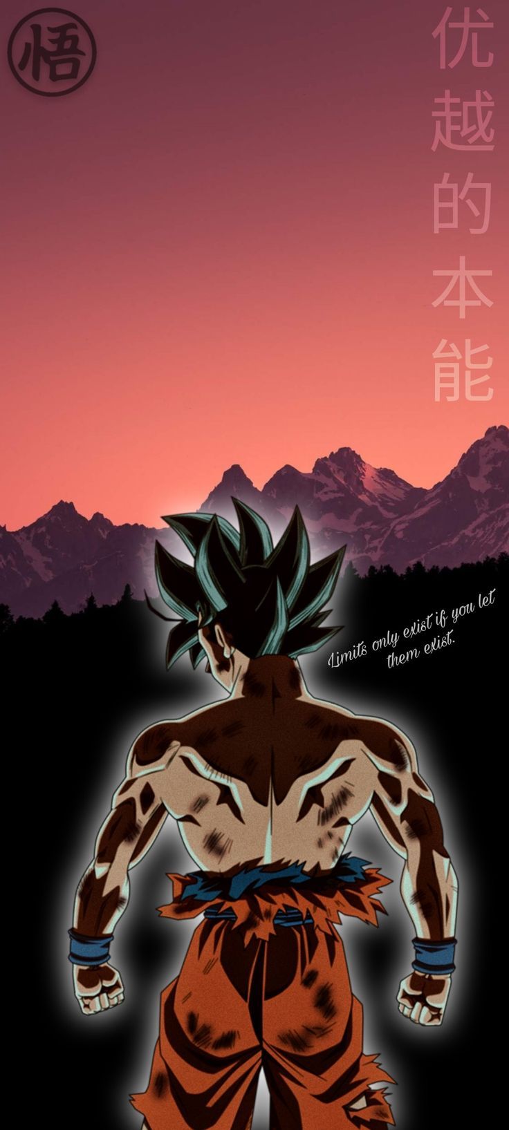 736x1635 Goku Wallpaper aesthetic Edit