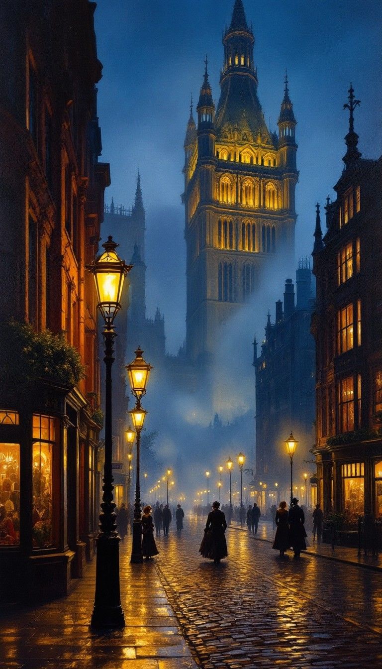 768x1344 Free Misty Victorian London Image, Victorian, Gothic