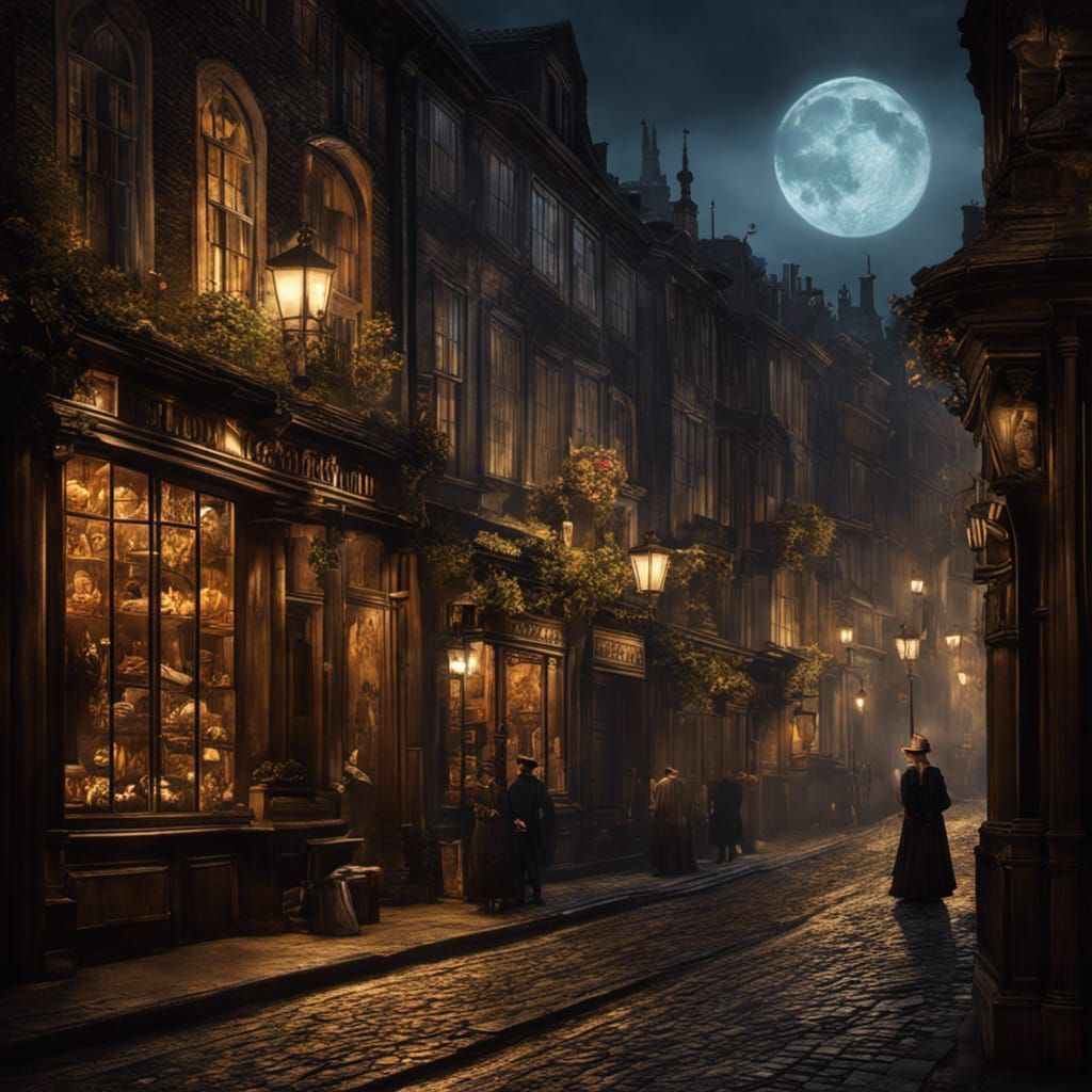1024x1024 Fleet Street in London, 18th century