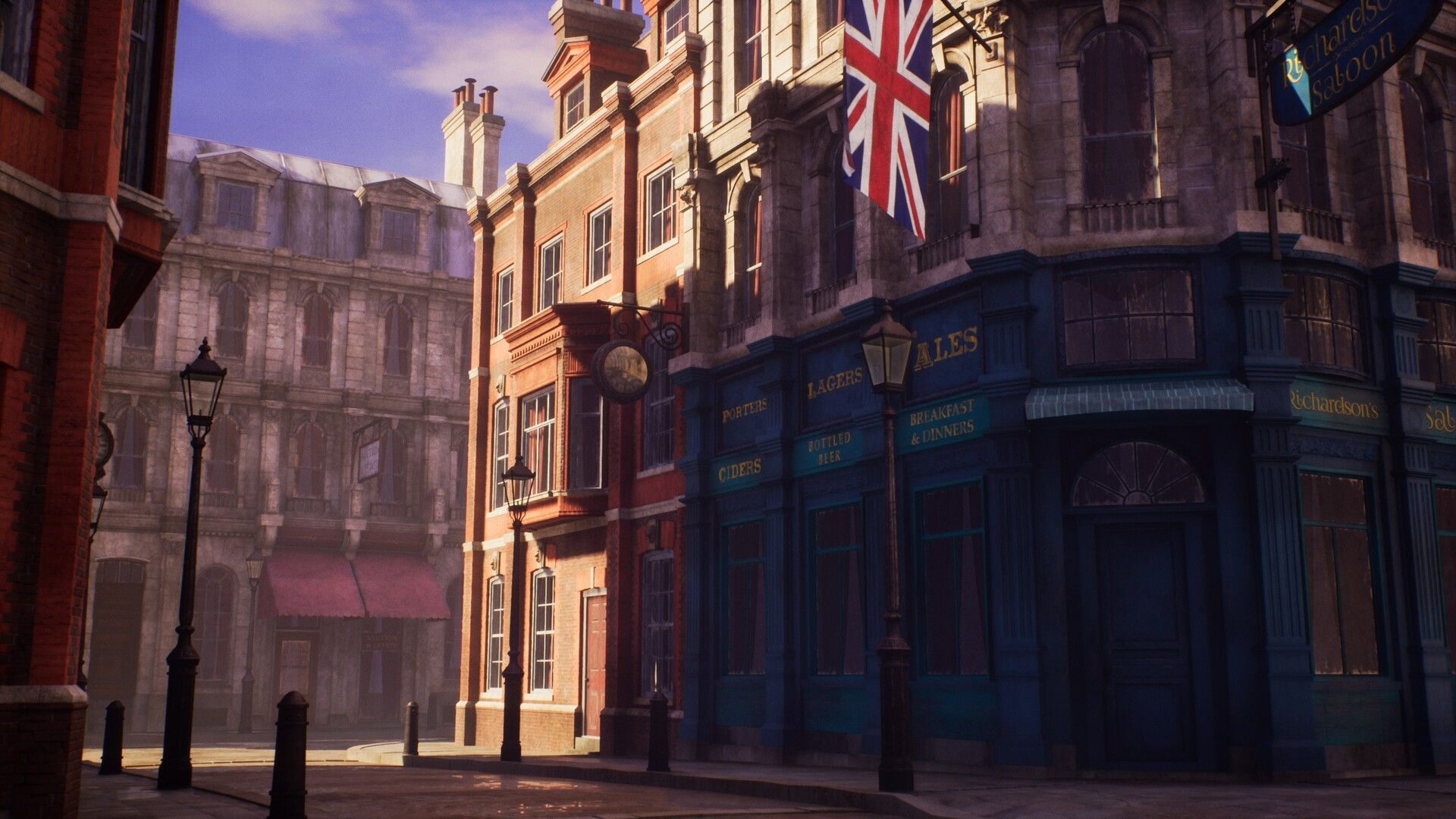 1920x1080 Alex Wahl - [UE4] Relighting. Victorian Street