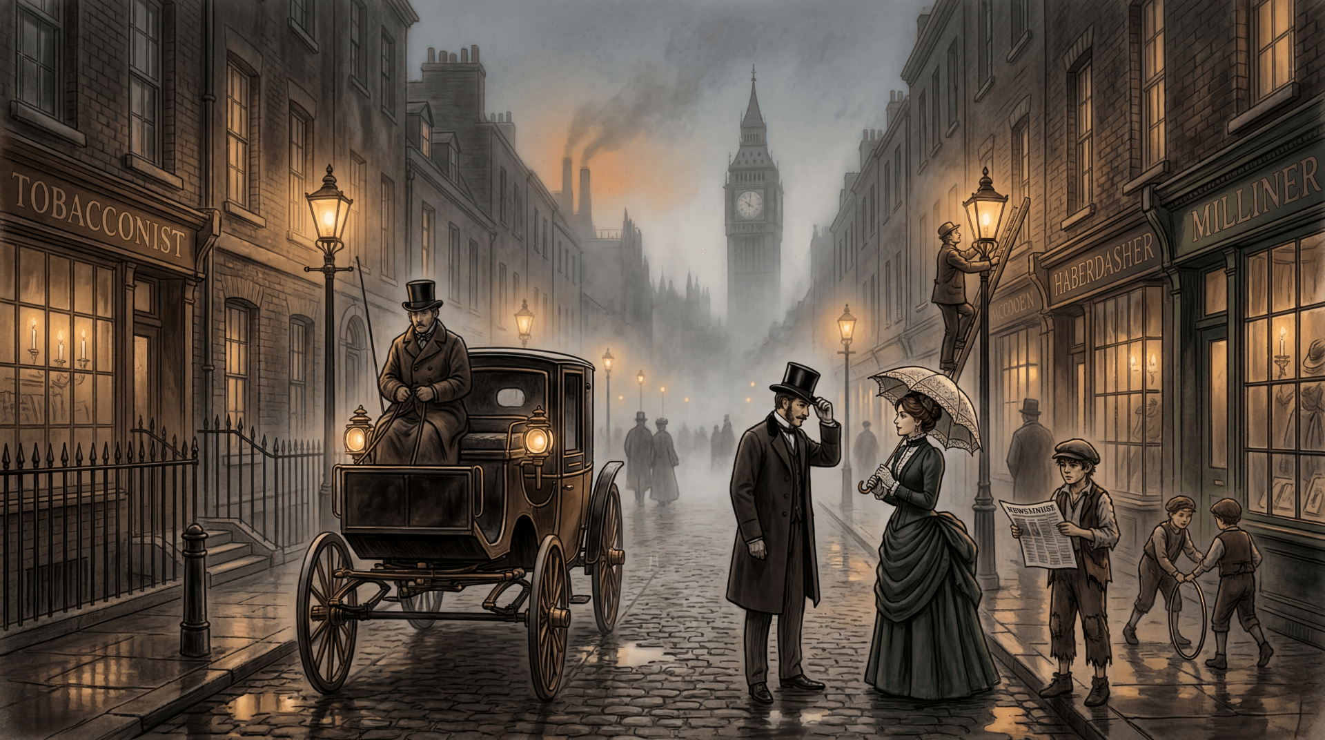 1920x1072 Gaslit Victorian London