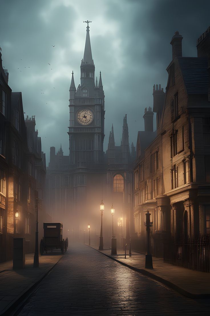 736x1104 Victorian Cityscape