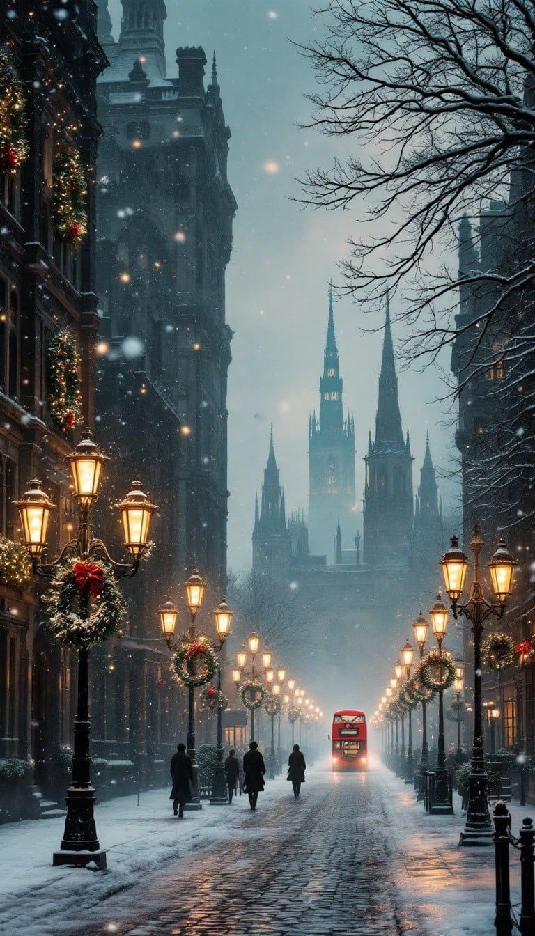 768x1344 Free Victorian Winter Magic Image, Gothic, Winter
