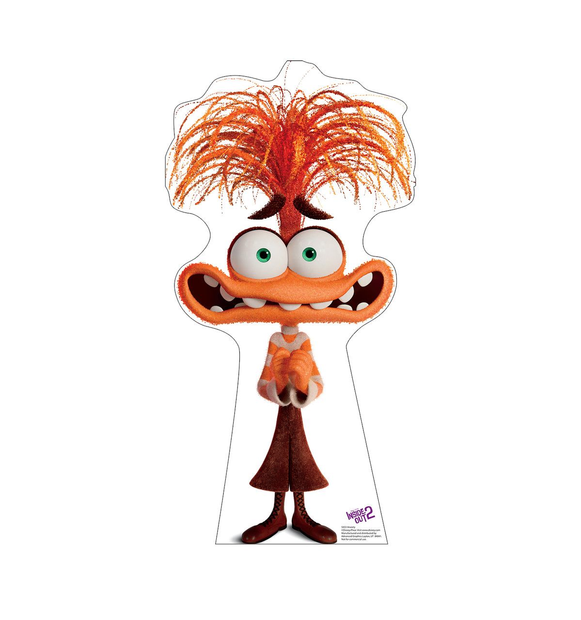 1199x1280 Anxiety Inside Out 2 Cardboard Cutout