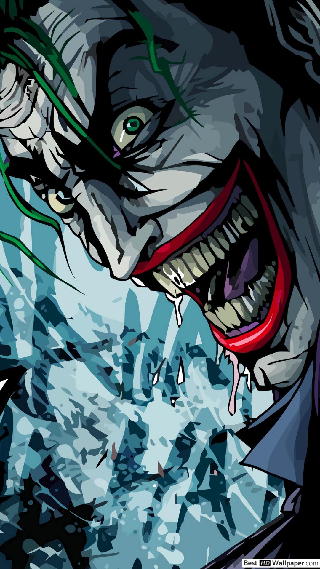 1080x1920 Joker Laughing HD wallpaper download