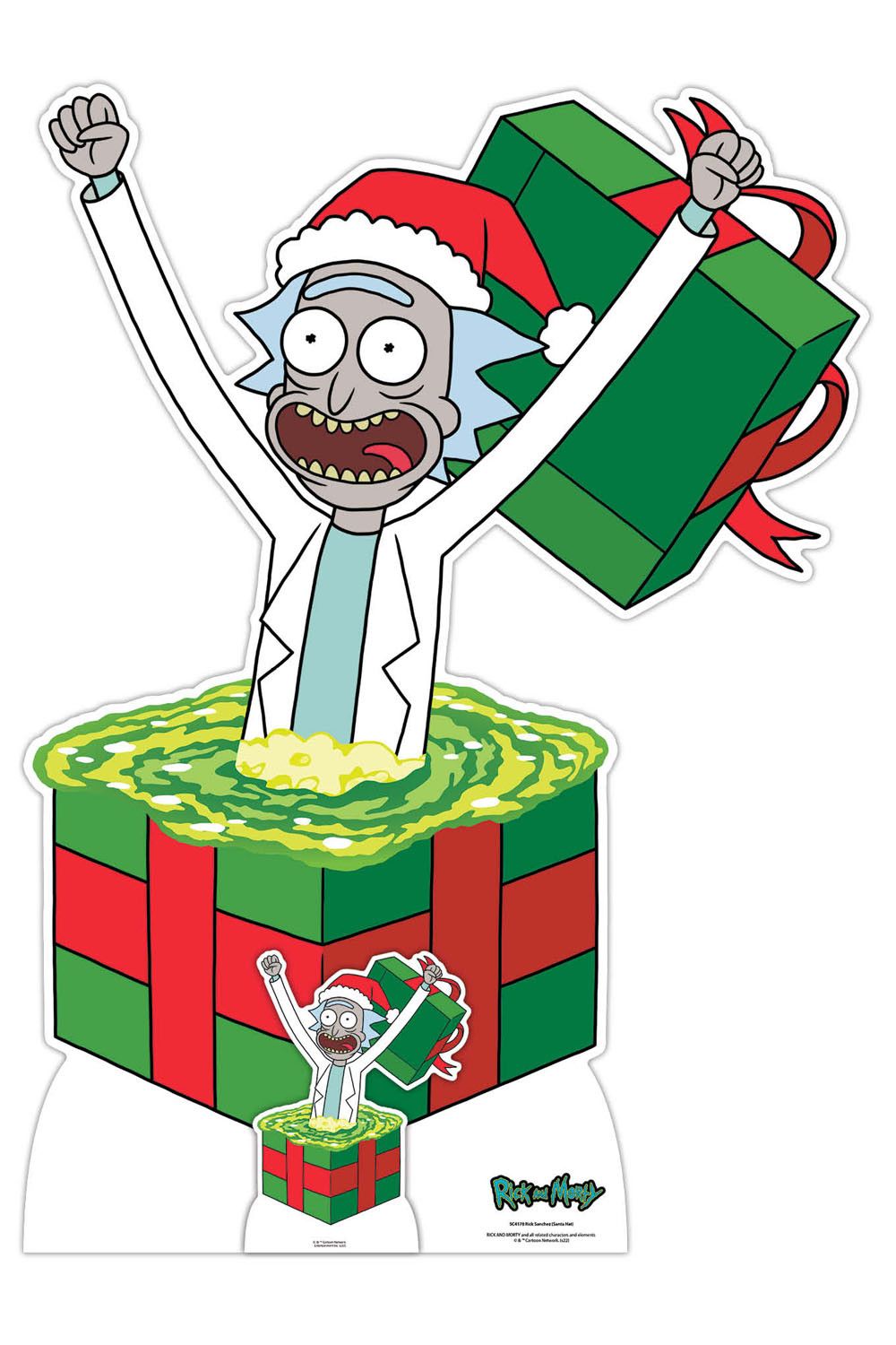 1000x1500 Rick Christmas Surprise From Rick And Morty Official Cardboard Cutout
