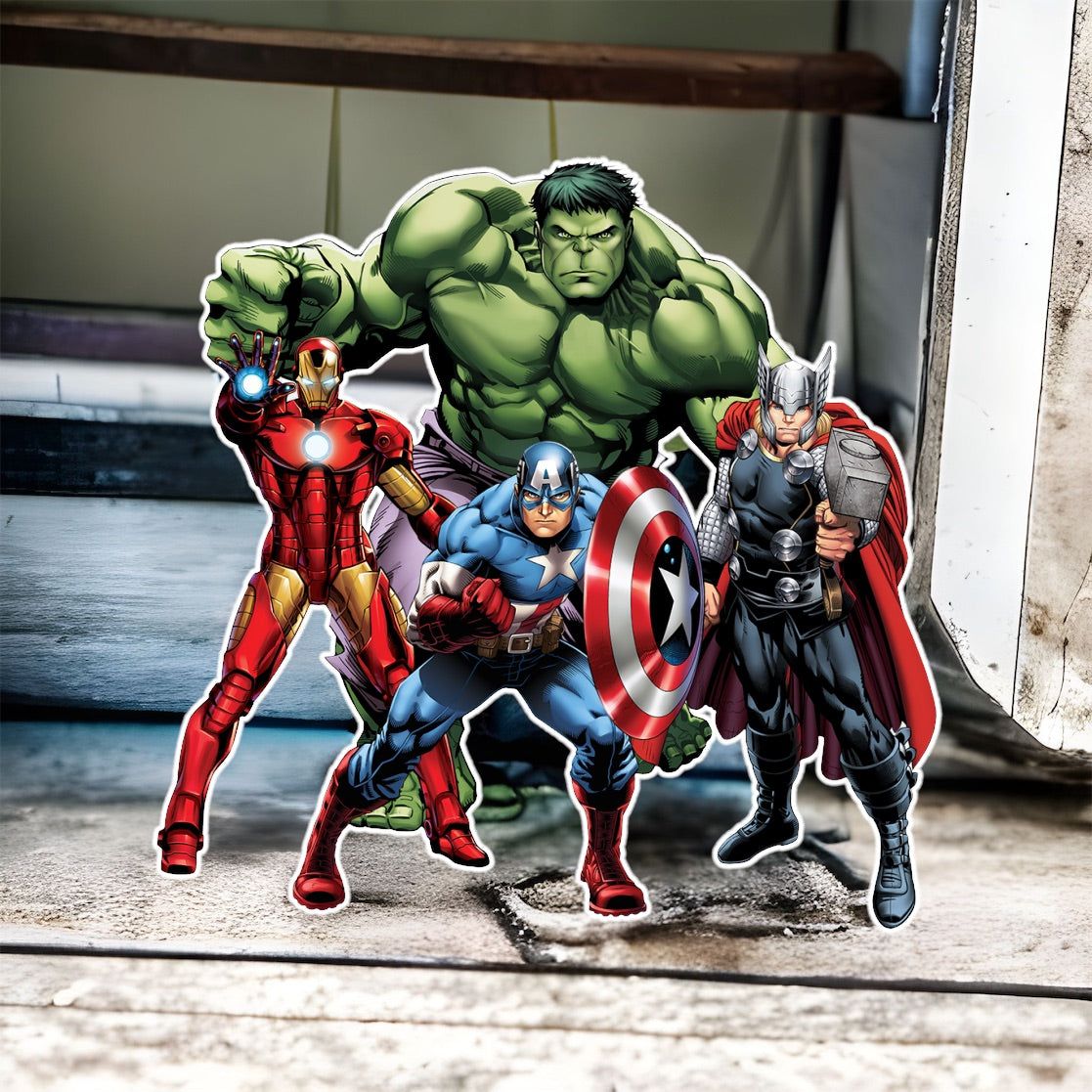 1117x1117 Avengers foam Board character custom cutouts, Avangers standee, Birthday standee