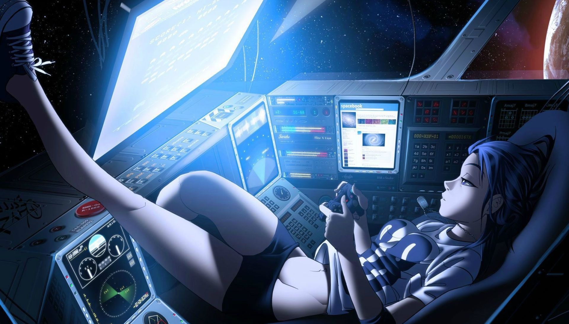 1920x1092 Gamer Girl Wallpaper