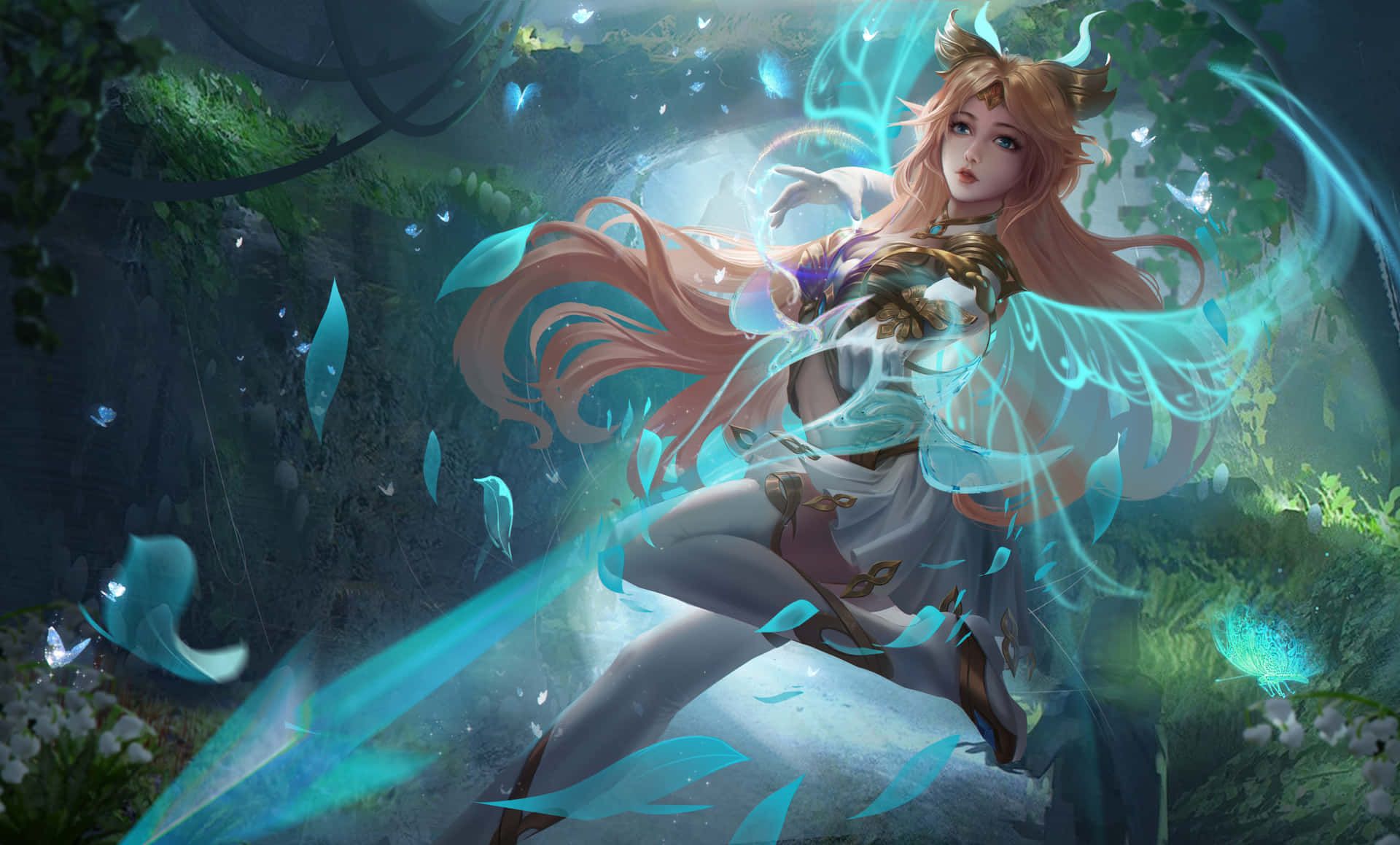 1920x1159 Kawaii Gaming Girl Wallpaper