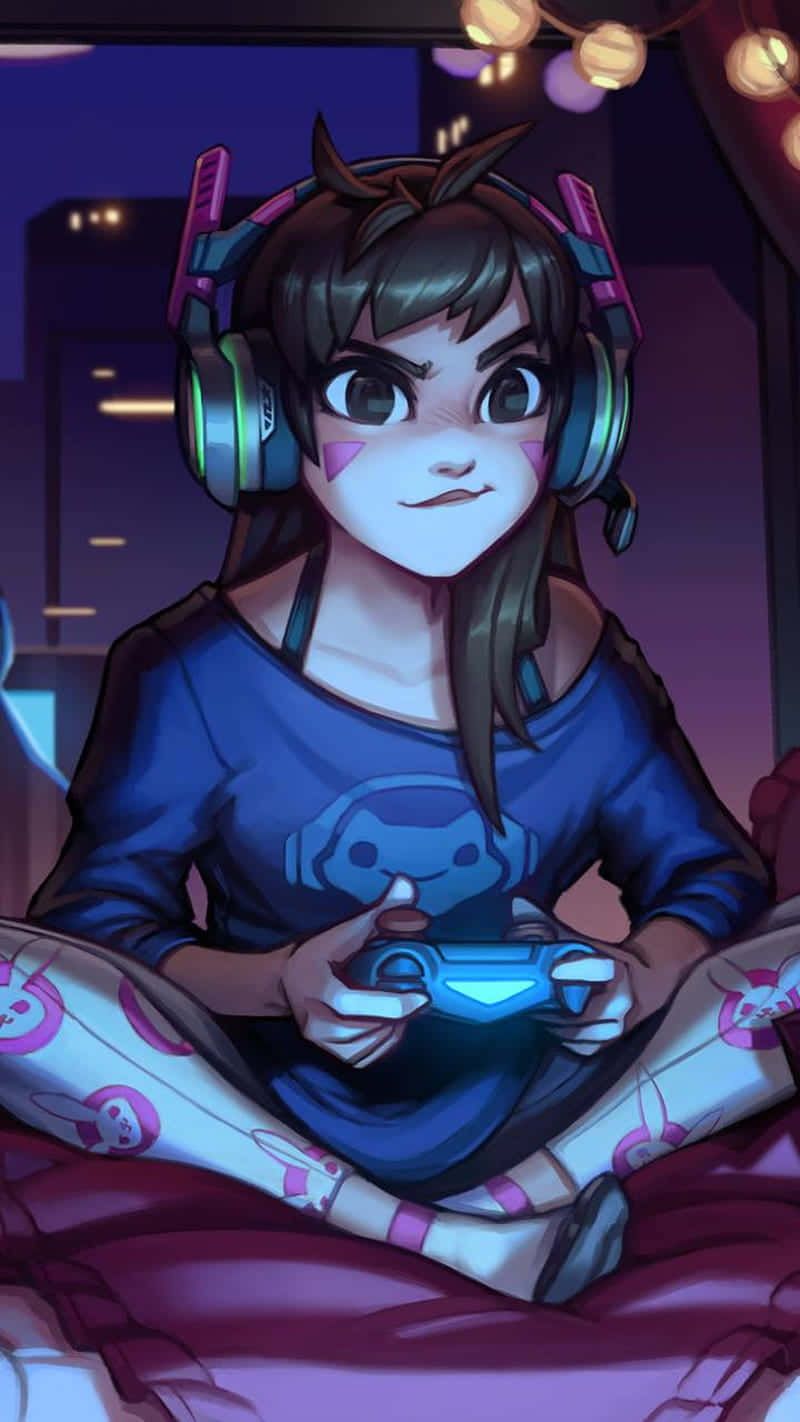 800x1422 Download Meet Kira, the Kawaii Gaming Girl Wallpaper