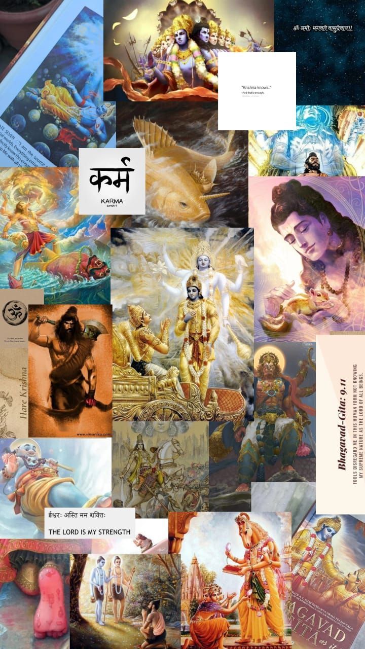 720x1280 krsna collage wallpaper