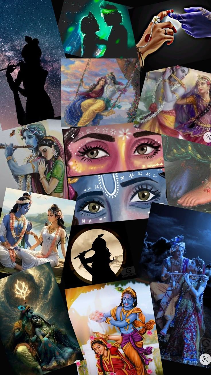 736x1308 Radha Krishna collage