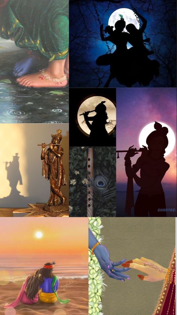 676x1200 Radha krishna collage collection wallpaper 8k