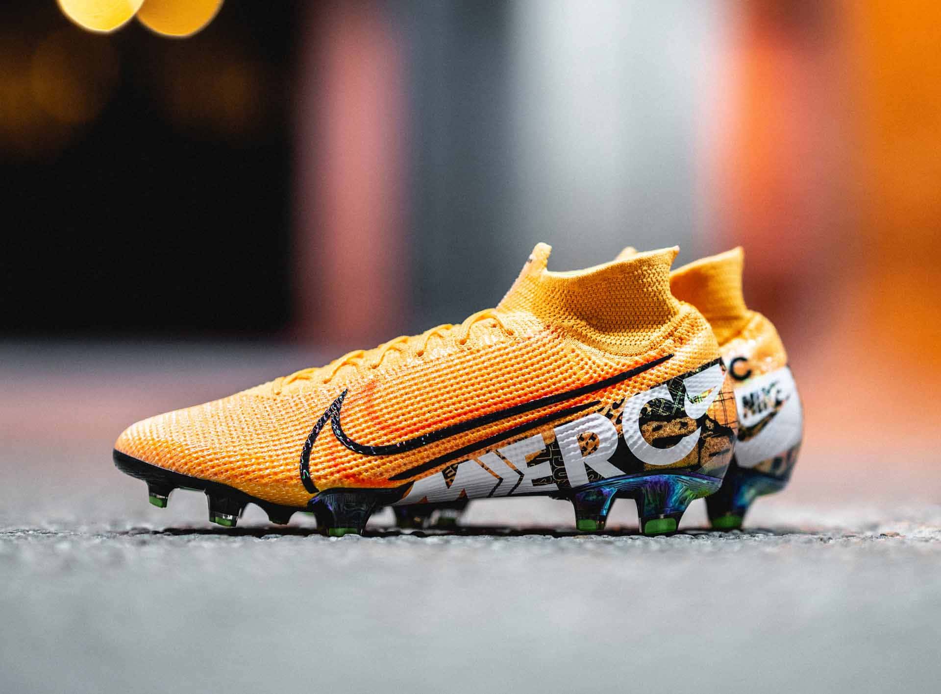 1920x1417 Download Orange Nike Mercurial Soccer Cleat Wallpaper