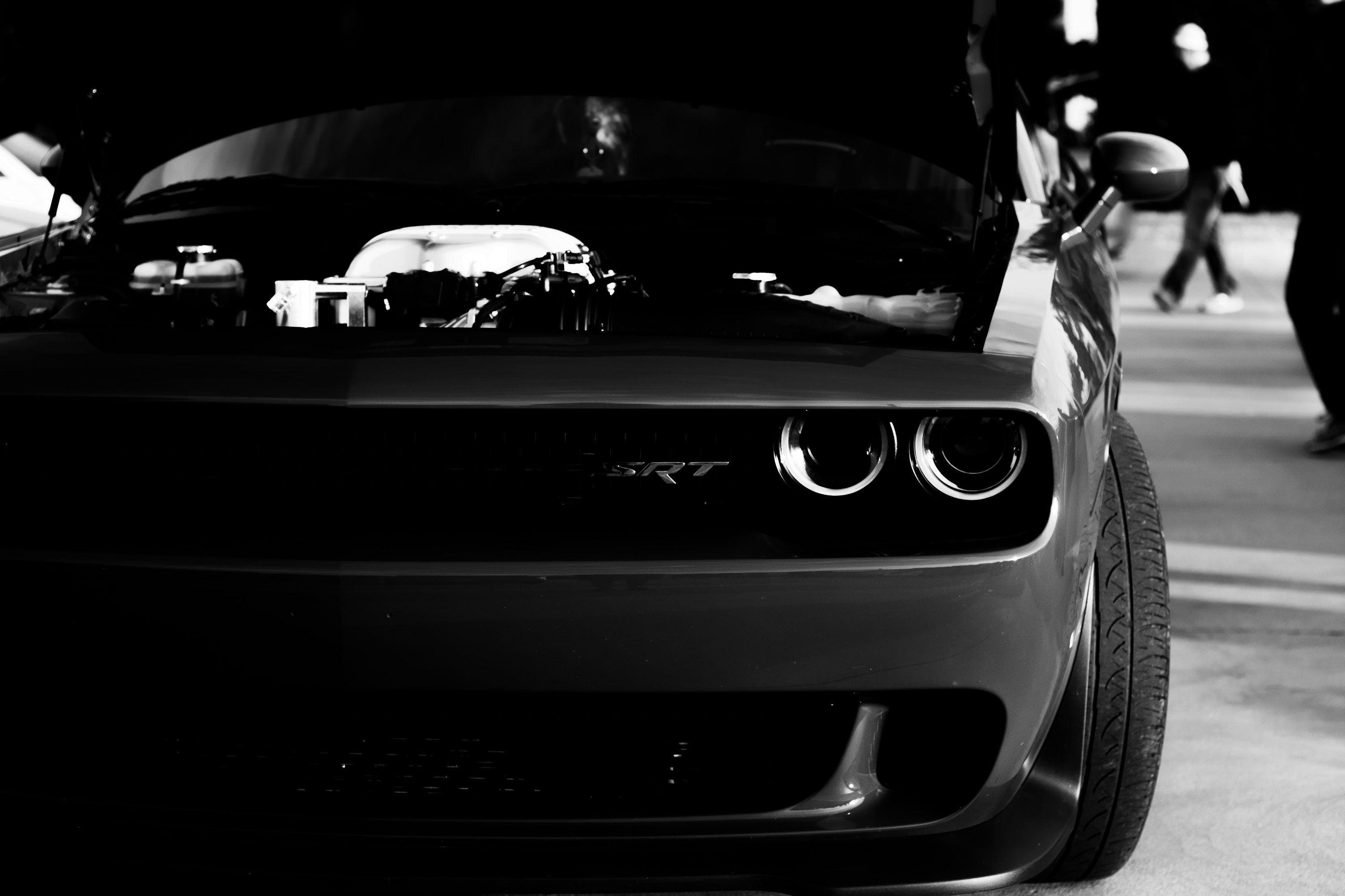 3000x2000 Dodge Charger Hellcat Black Wallpaper