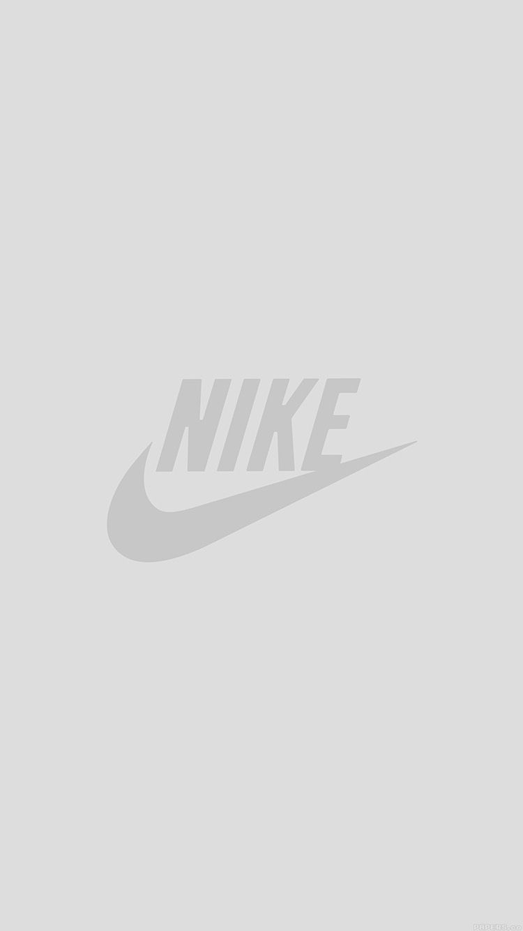 750x1334 Grey Nike Logo Wallpaper